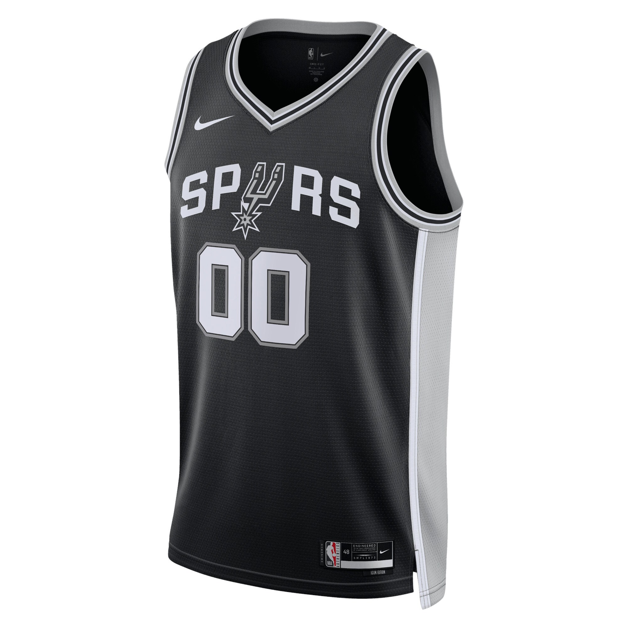 San Antonio Spurs Unisex Swingman Custom Jersey Black - Icon Edition cheap jerseys for sale - CheapJerseys.Shop