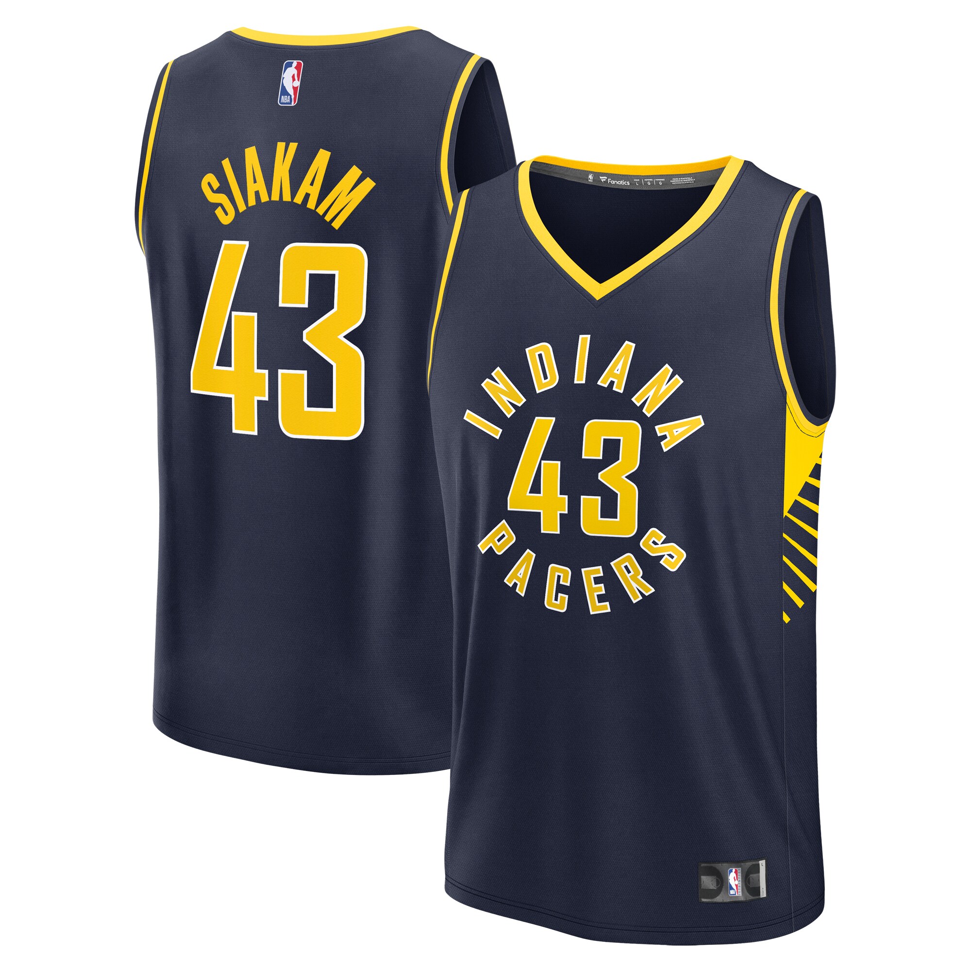 Pascal Siakam Indiana Pacers Fanatics Youth Fast Break Player Jersey - Icon Edition - Navy cheap jerseys for sale - CheapJerseys.Shop