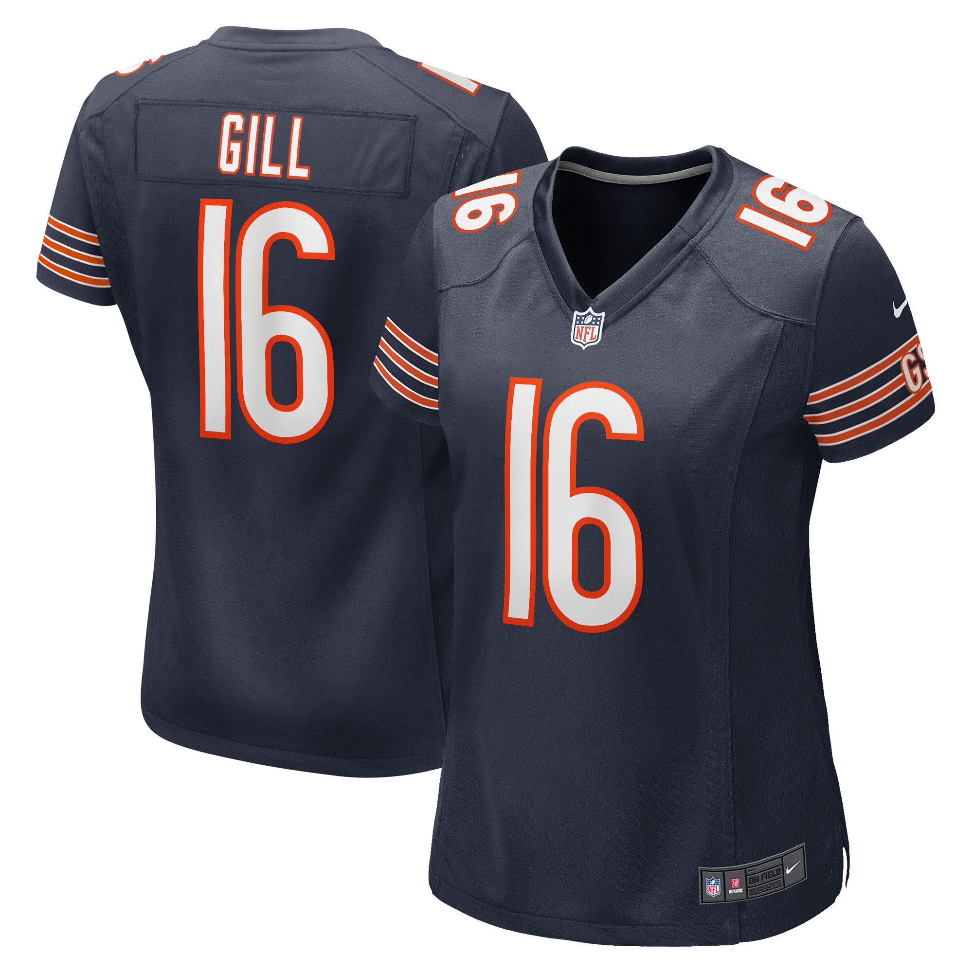 Trenton Gill Chicago Bears Women's Game Player Jersey - Navy cheap jerseys for sale - CheapJerseys.Shop