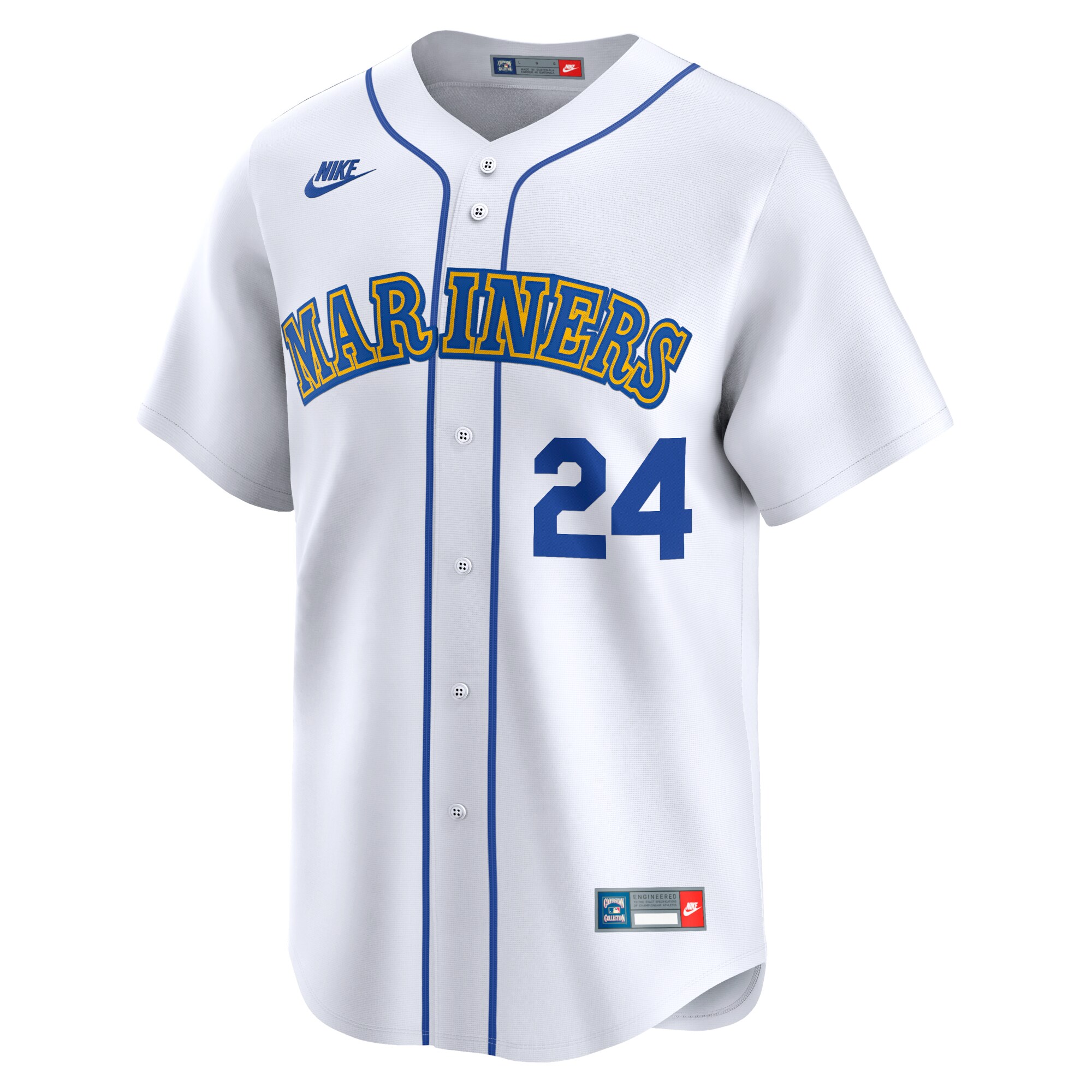 Ken Griffey Jr. Seattle Mariners Throwback Cooperstown Limited Jersey - White cheap jerseys for sale - CheapJerseys.Shop