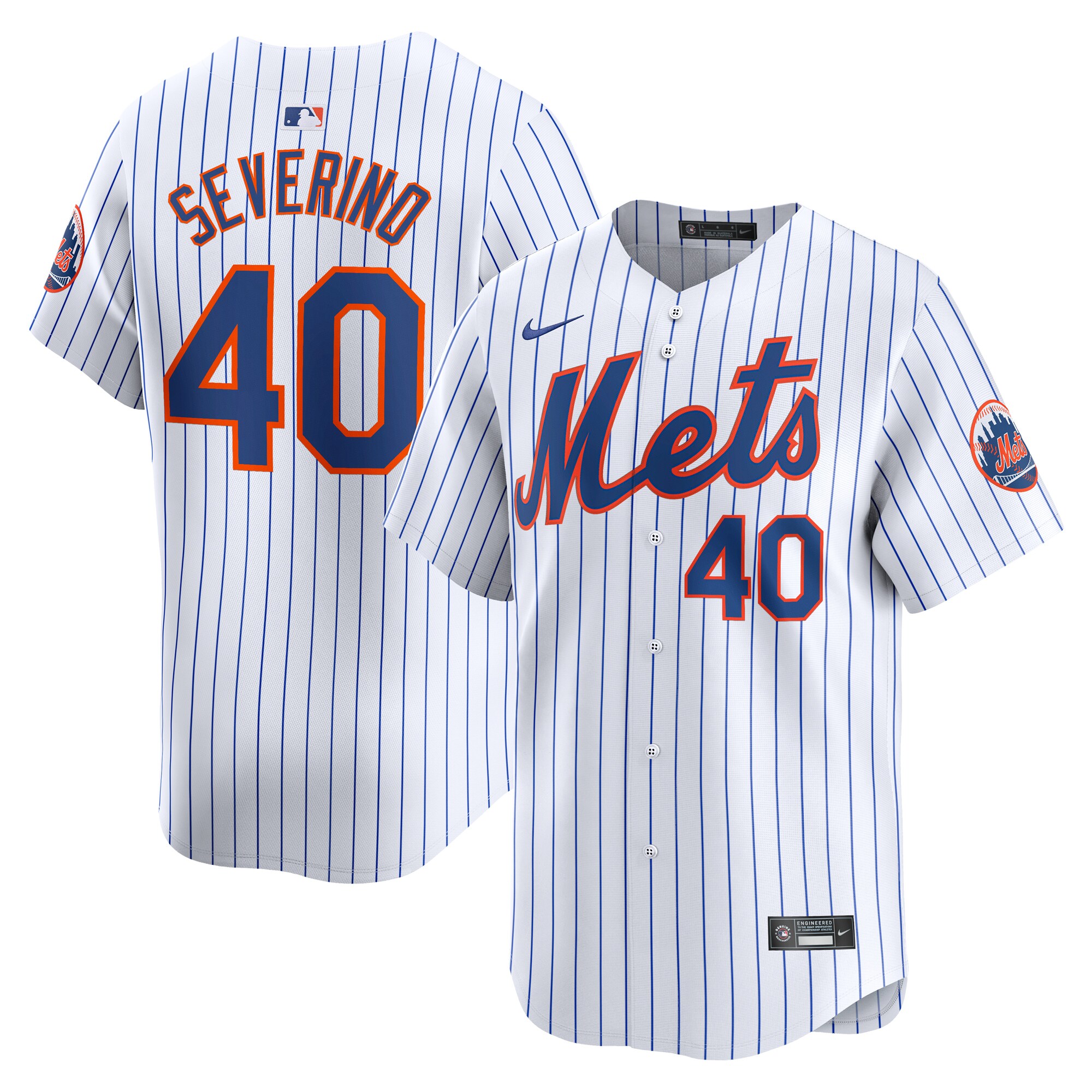 Luis Severino New York Mets Home Limited Player Jersey\u00c2\u00a0\u00e2\u20ac\u201c White cheap jerseys for sale - CheapJerseys.Shop