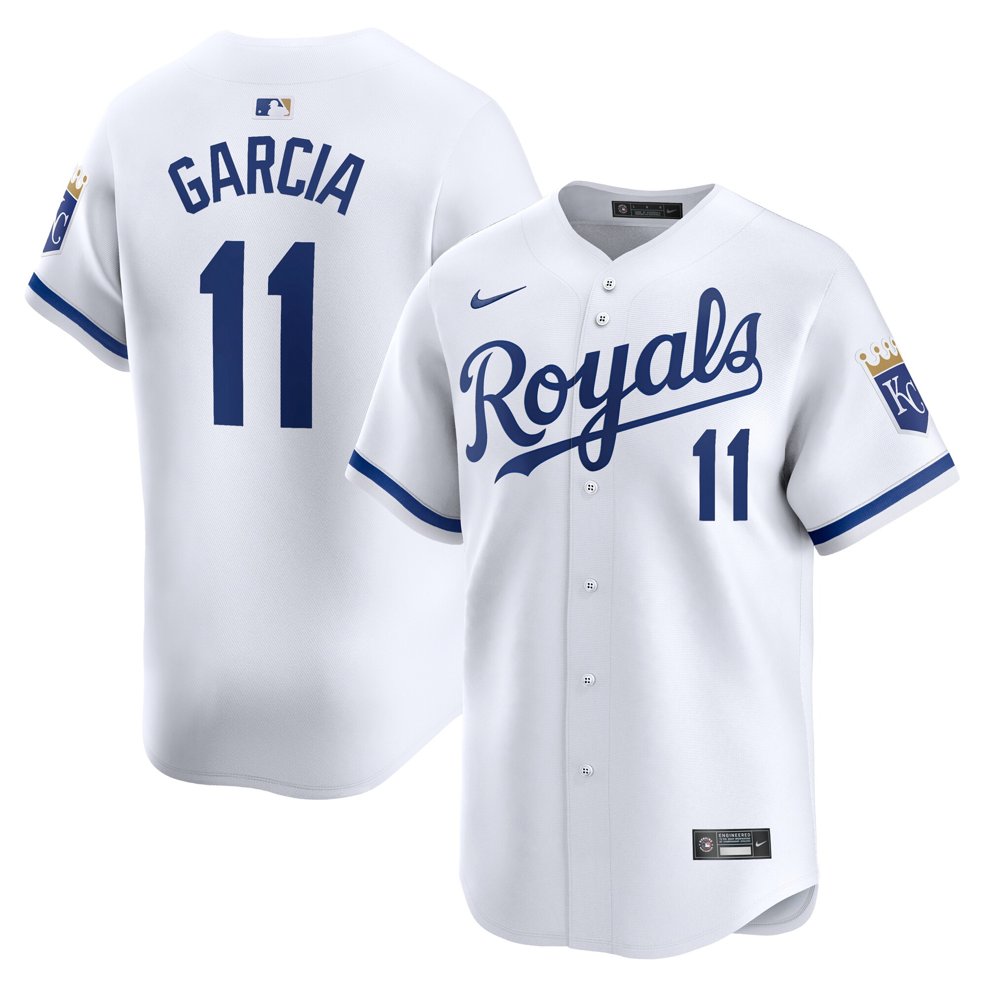 Maikel Garcia Kansas City Royals Home Limited Player Jersey - White cheap jerseys for sale - CheapJerseys.Shop