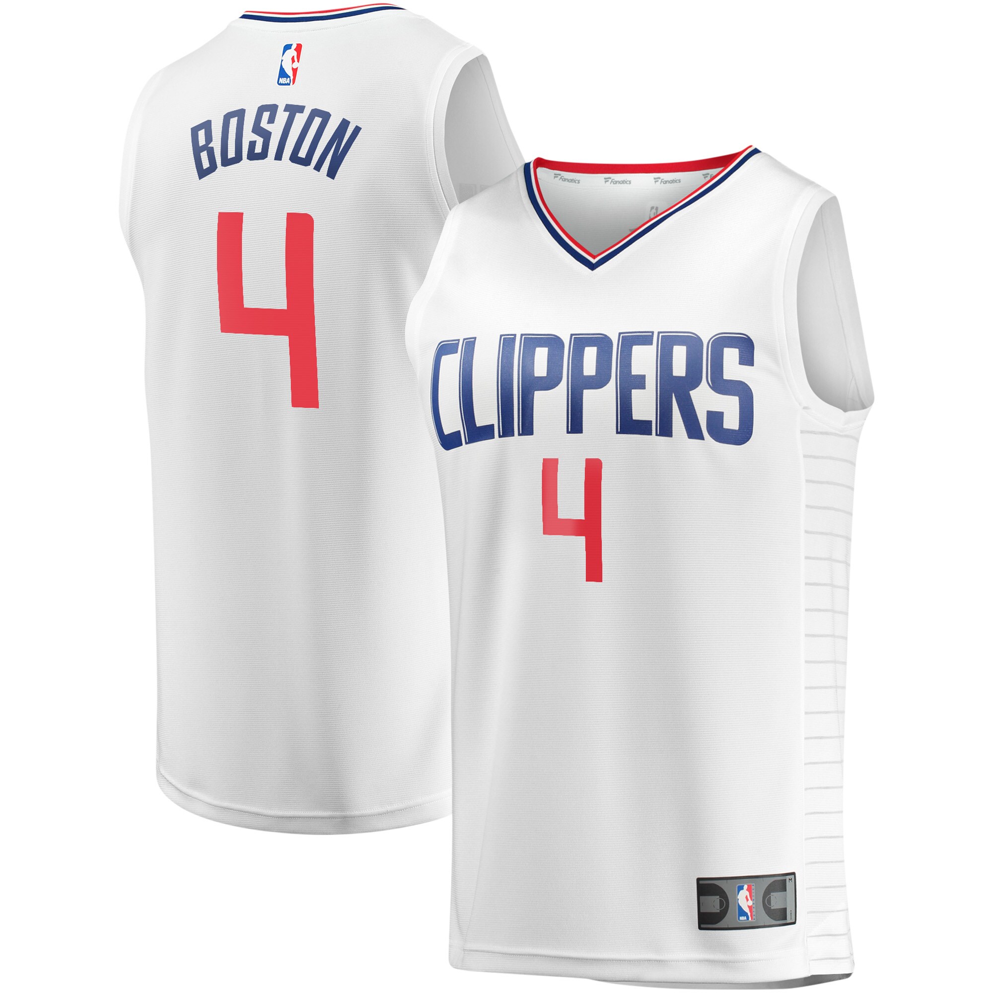 Brandon Boston LA Clippers Fanatics Youth Fast Break Player Jersey - Association Edition - White cheap jerseys for sale - CheapJerseys.Shop
