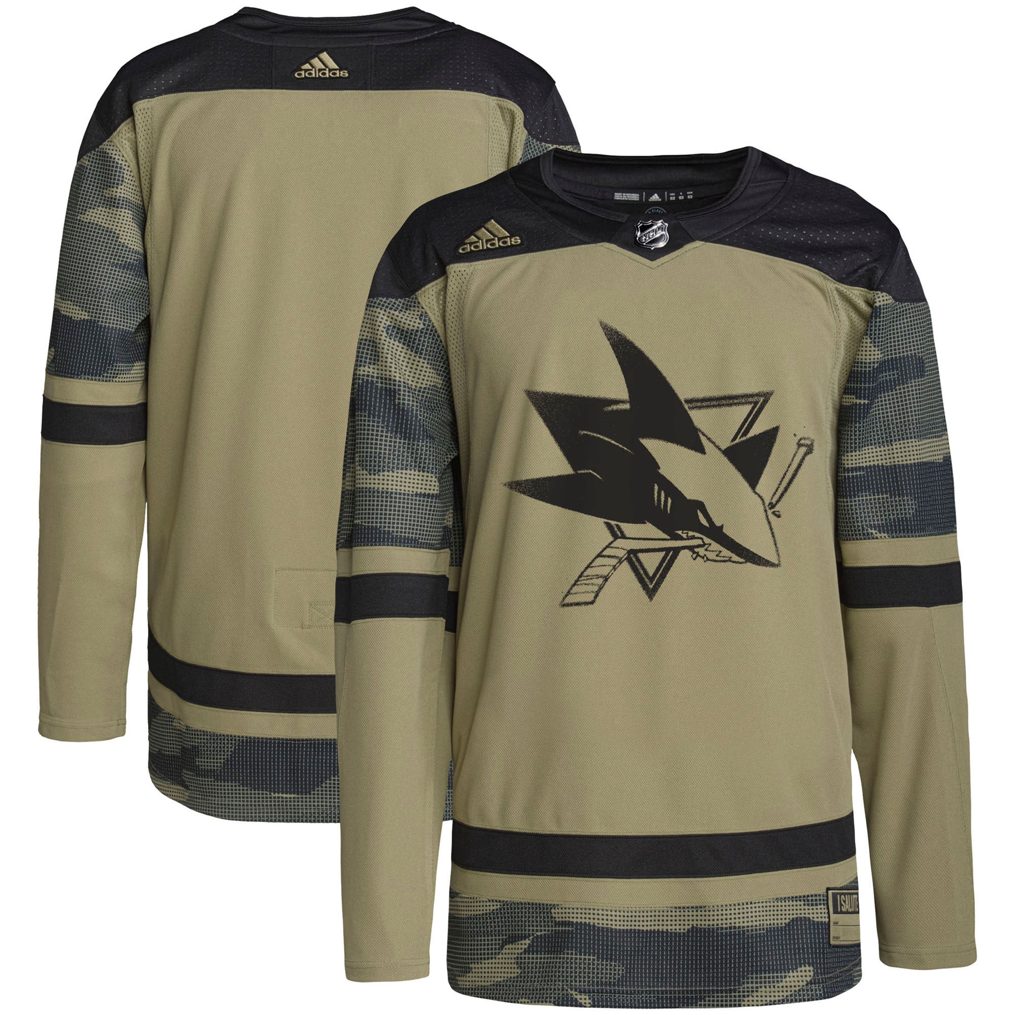 San Jose Sharks Military Appreciation Team Authentic Practice Jersey - Camo cheap jerseys for sale - CheapJerseys.Shop