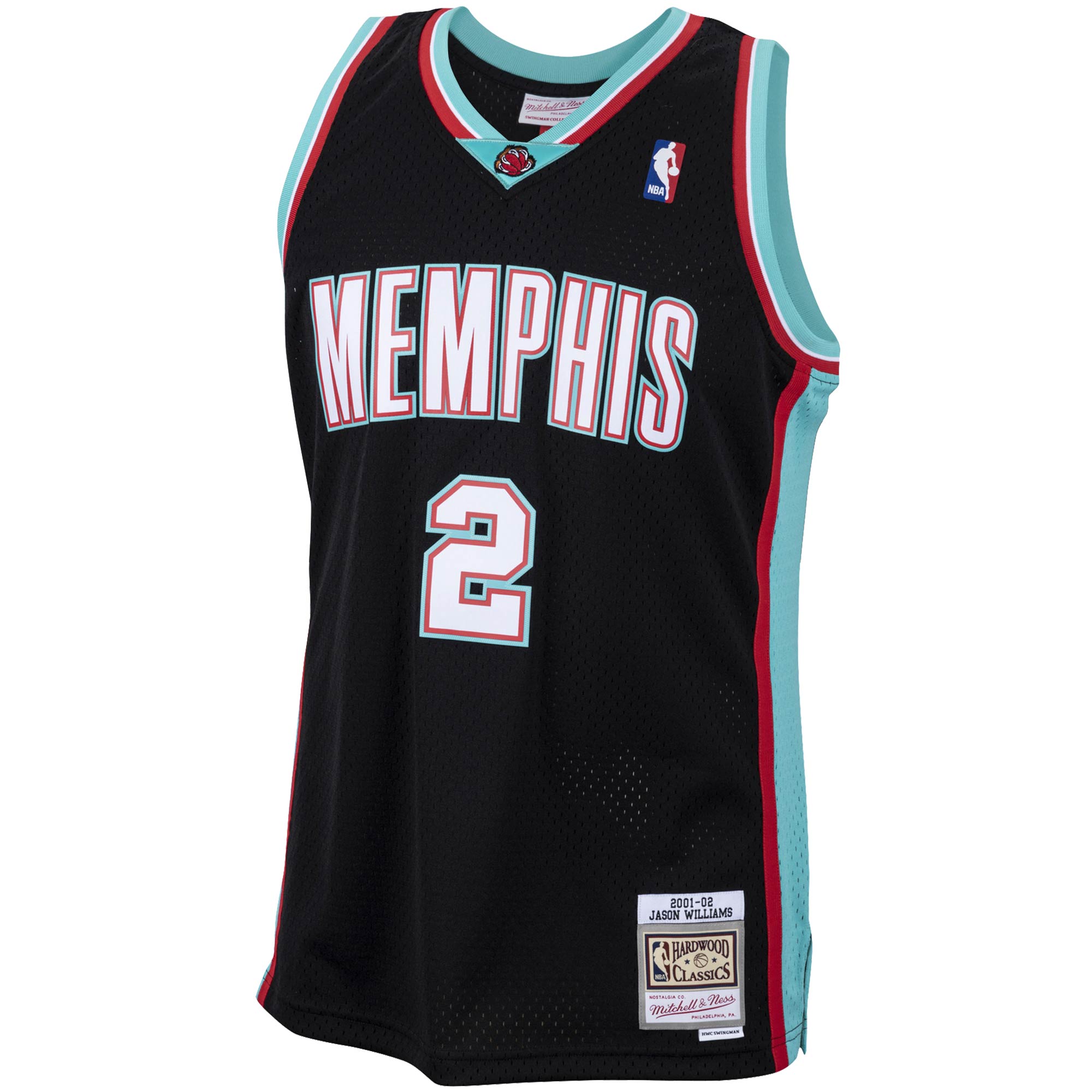 Jason Williams Memphis Grizzlies Mitchell & Ness 2001\/02 Hardwood Classics Swingman Jersey - Black cheap jerseys for sale - CheapJerseys.Shop