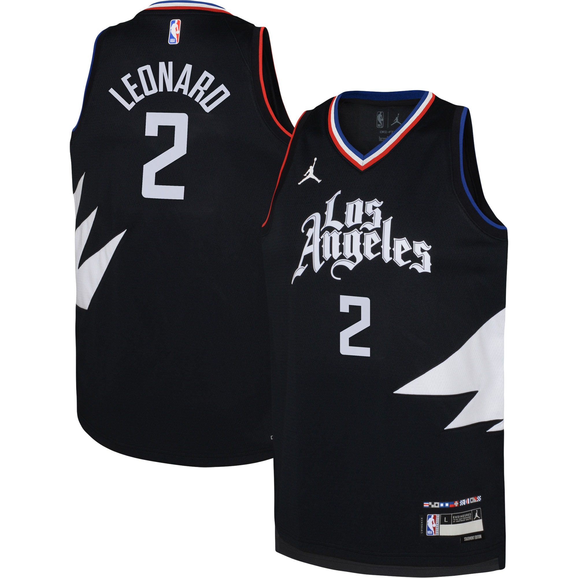 Kawhi Leonard LA Clippers Jordan Brand Youth Swingman Jersey - Statement Edition - Black cheap jerseys for sale - CheapJerseys.Shop