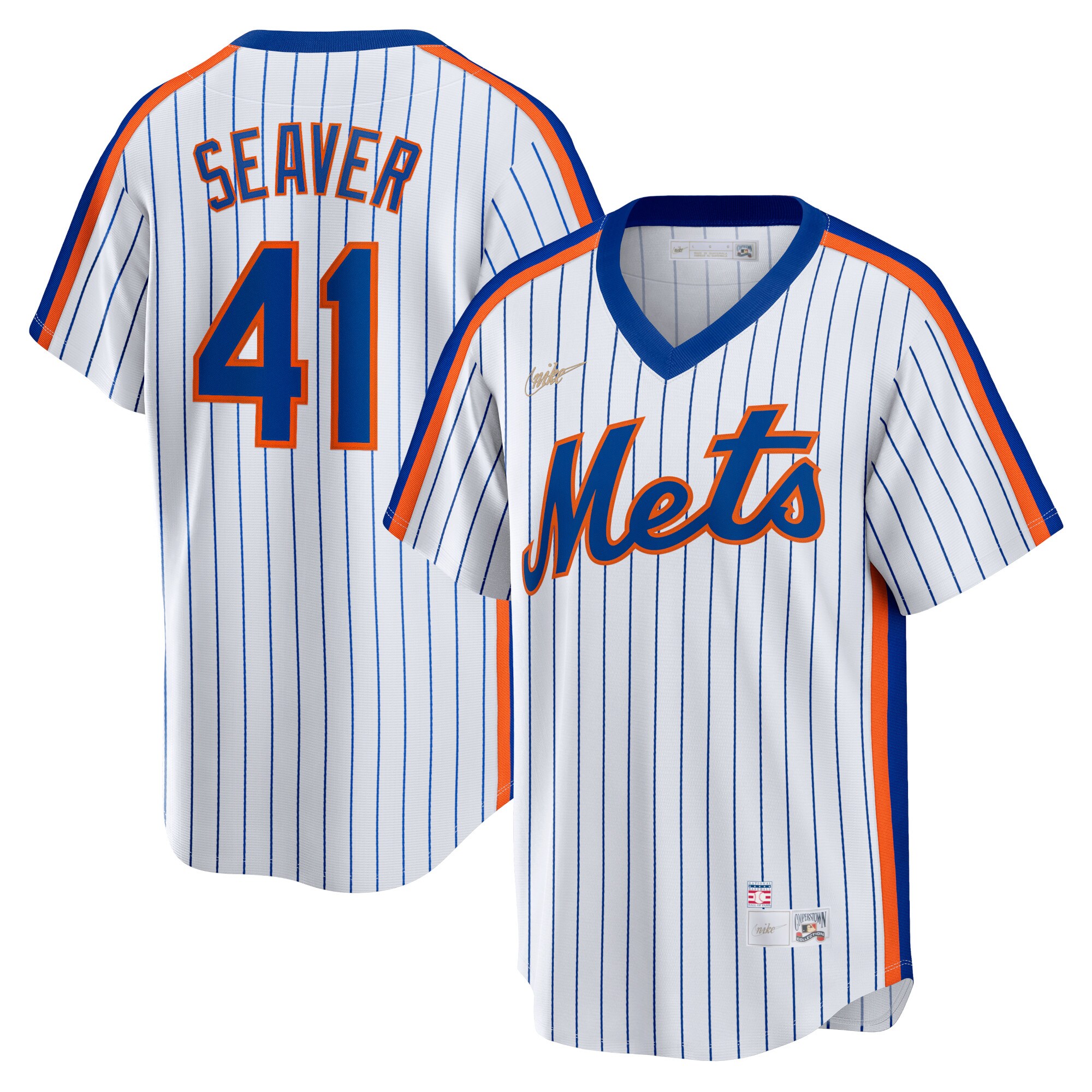Tom Seaver New York Mets Home Cooperstown Collection Player Jersey - White cheap jerseys for sale - CheapJerseys.Shop