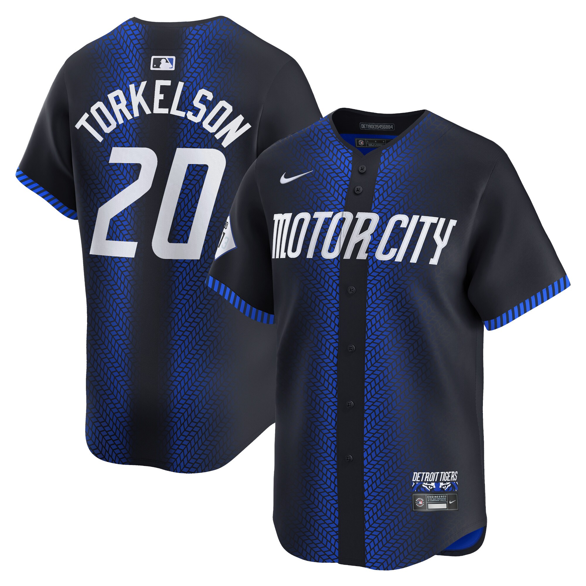 Spencer Torkelson Detroit Tigers 2024 City Connect Limited Jersey - Navy cheap jerseys for sale - CheapJerseys.Shop