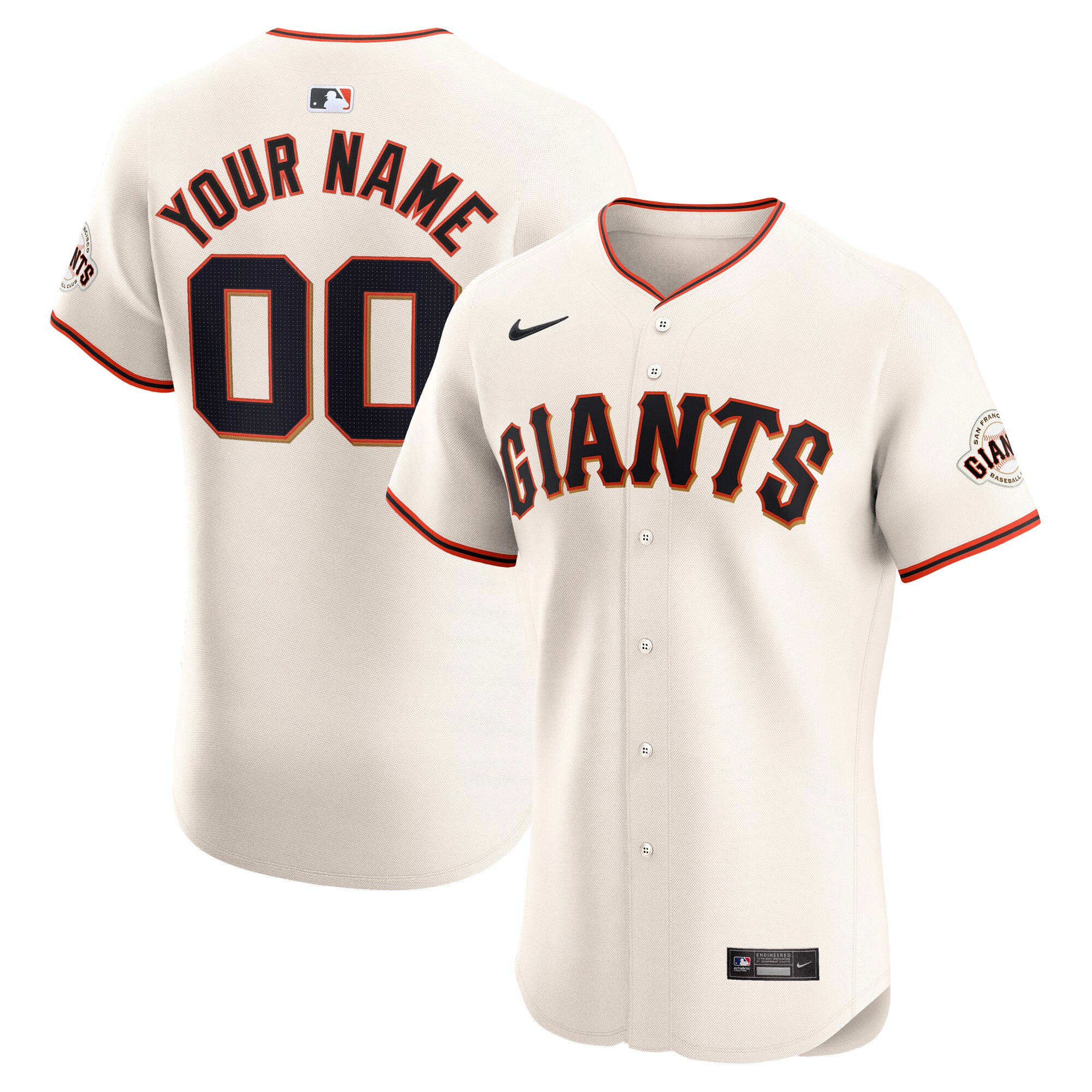 San Francisco Giants Home Elite Custom Jersey - Cream cheap jerseys for sale - CheapJerseys.Shop