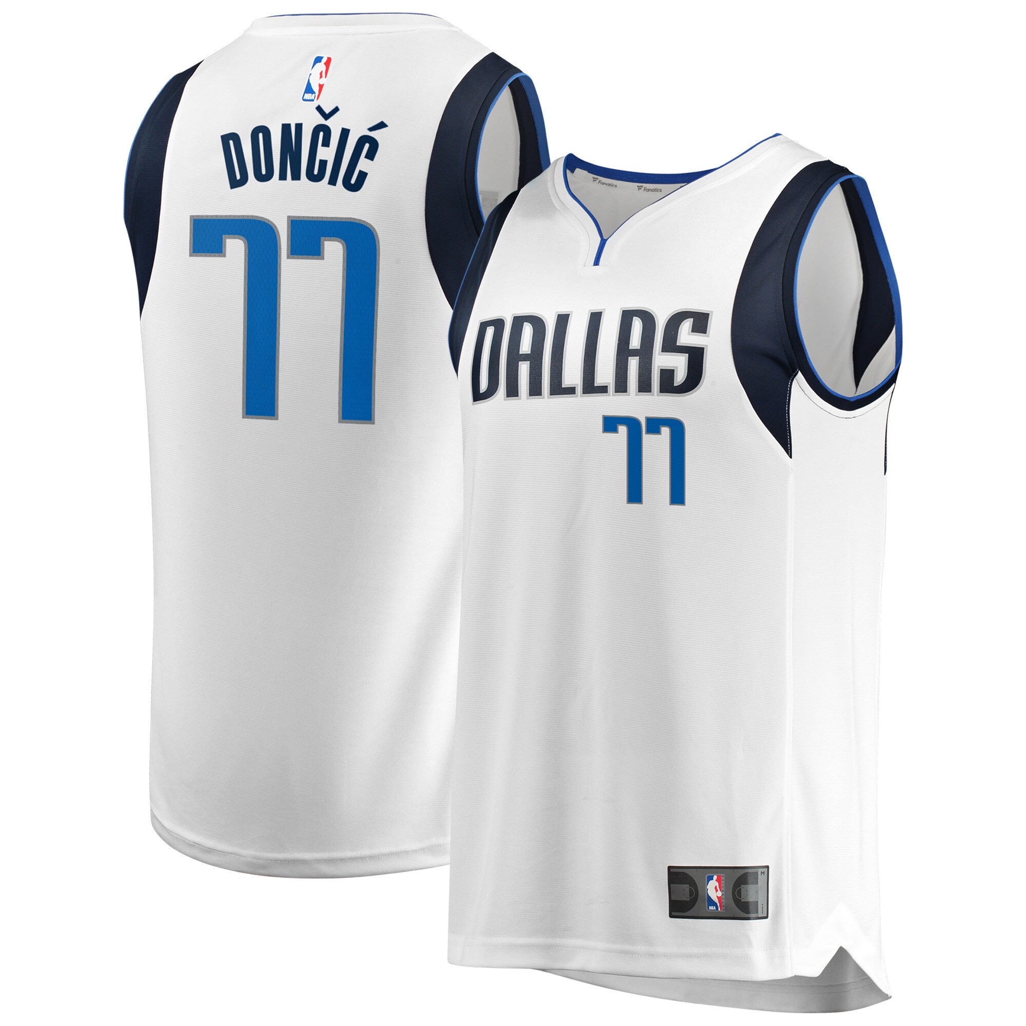 Luka Doncic Dallas Mavericks Fanatics Fast Break Men's Replica Jersey - Association Edition - White cheap jerseys for sale - CheapJerseys.Shop