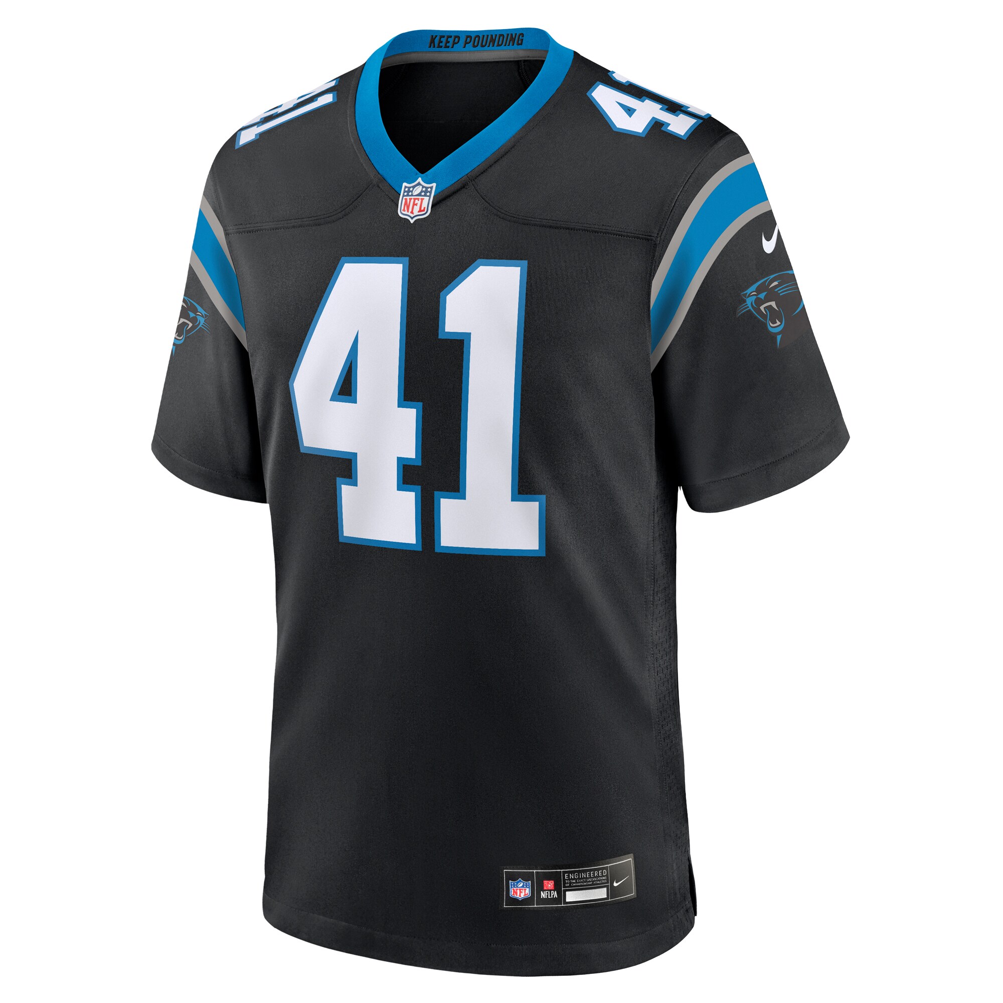Claudin Cherelus Carolina Panthers Team Game Jersey - Black cheap jerseys for sale - CheapJerseys.Shop