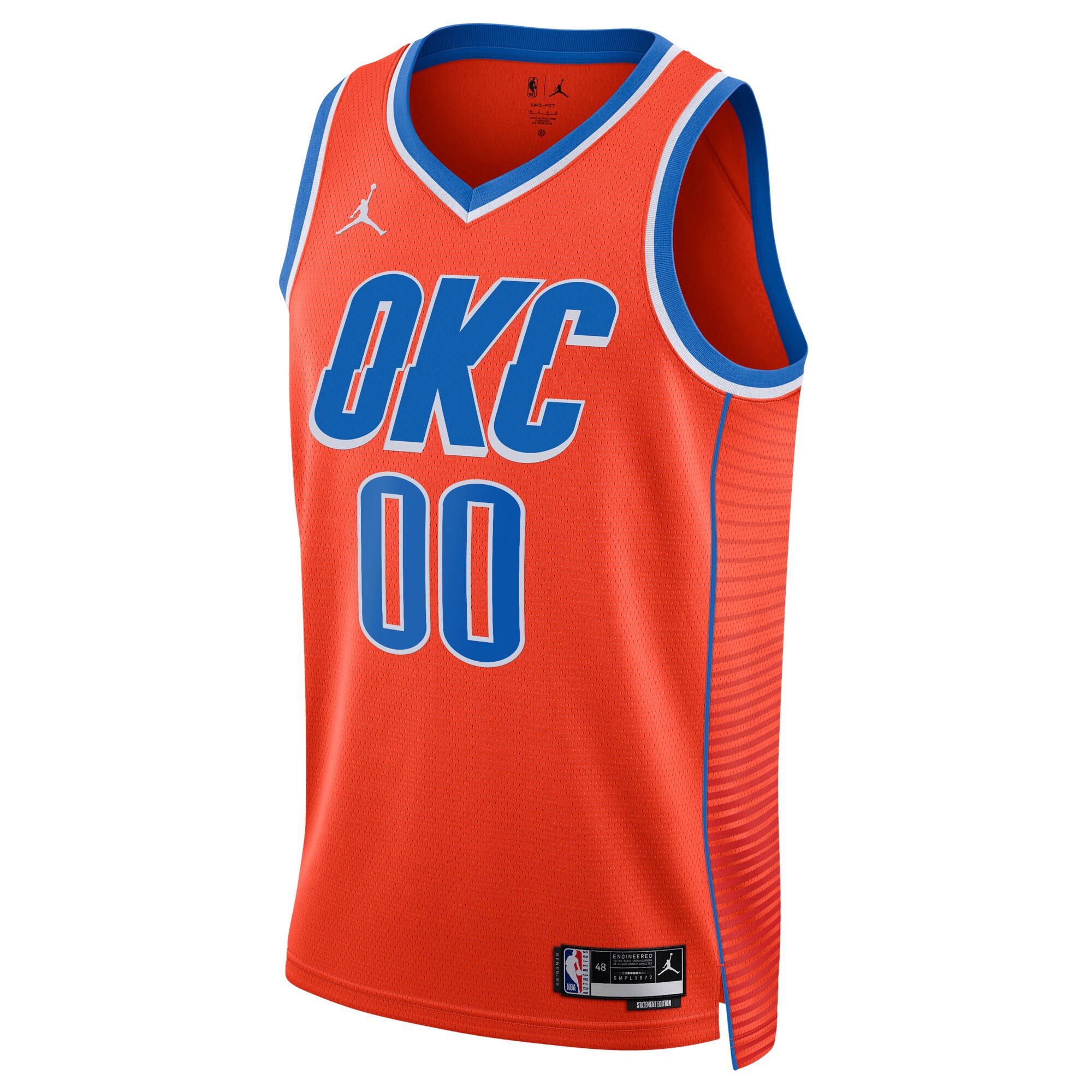 Oklahoma City Thunder Jordan Brand Unisex 2022\/23 Swingman Custom Jersey - Statement Edition - Orange cheap jerseys for sale - CheapJerseys.Shop