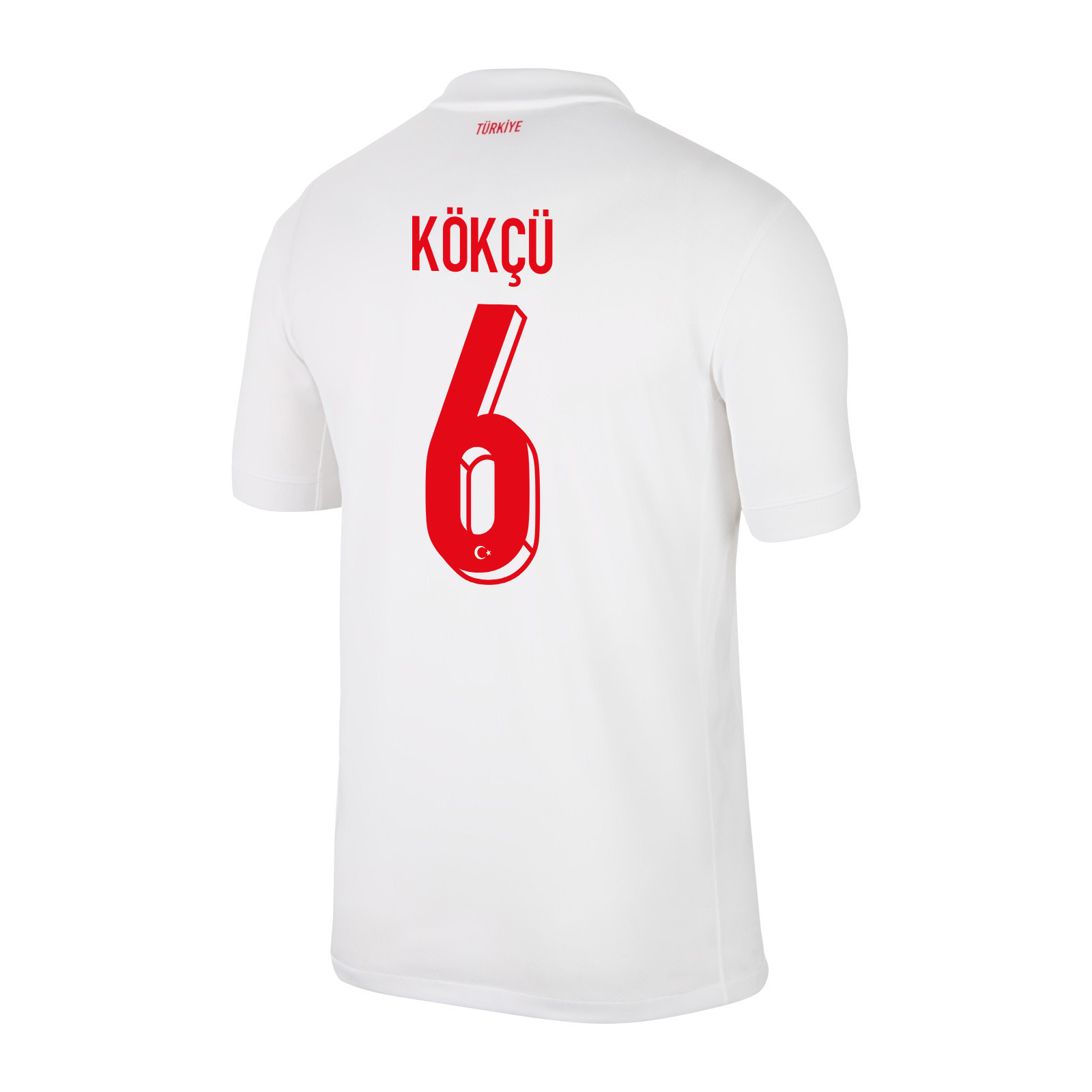 Orkun Kökçü 6 Turkey National Team 2024 Home Stadium Men Jersey - White cheap jerseys for sale - CheapJerseys.Shop