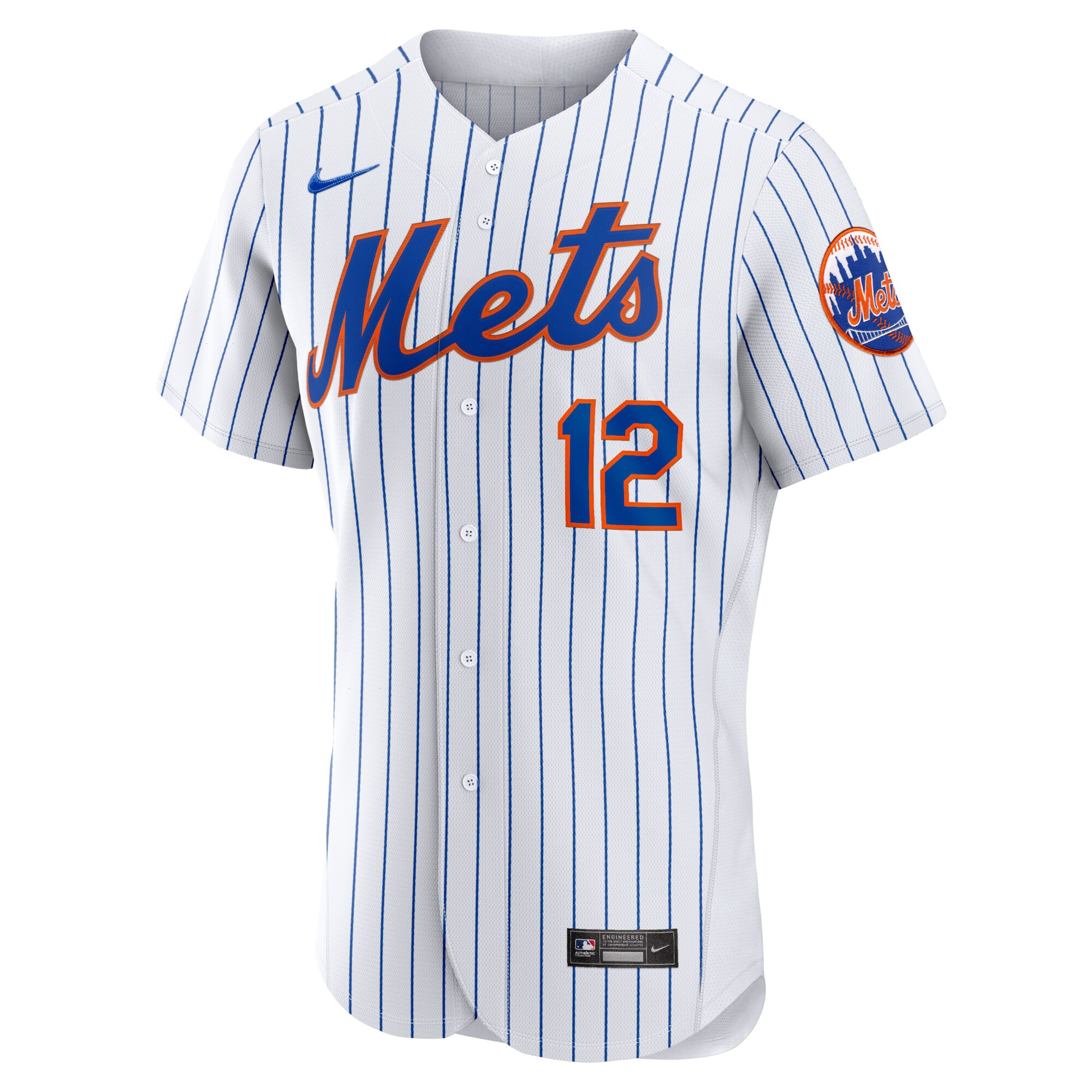 Francisco Lindor New York Mets Home Authentic Player Jersey - White cheap jerseys for sale - CheapJerseys.Shop