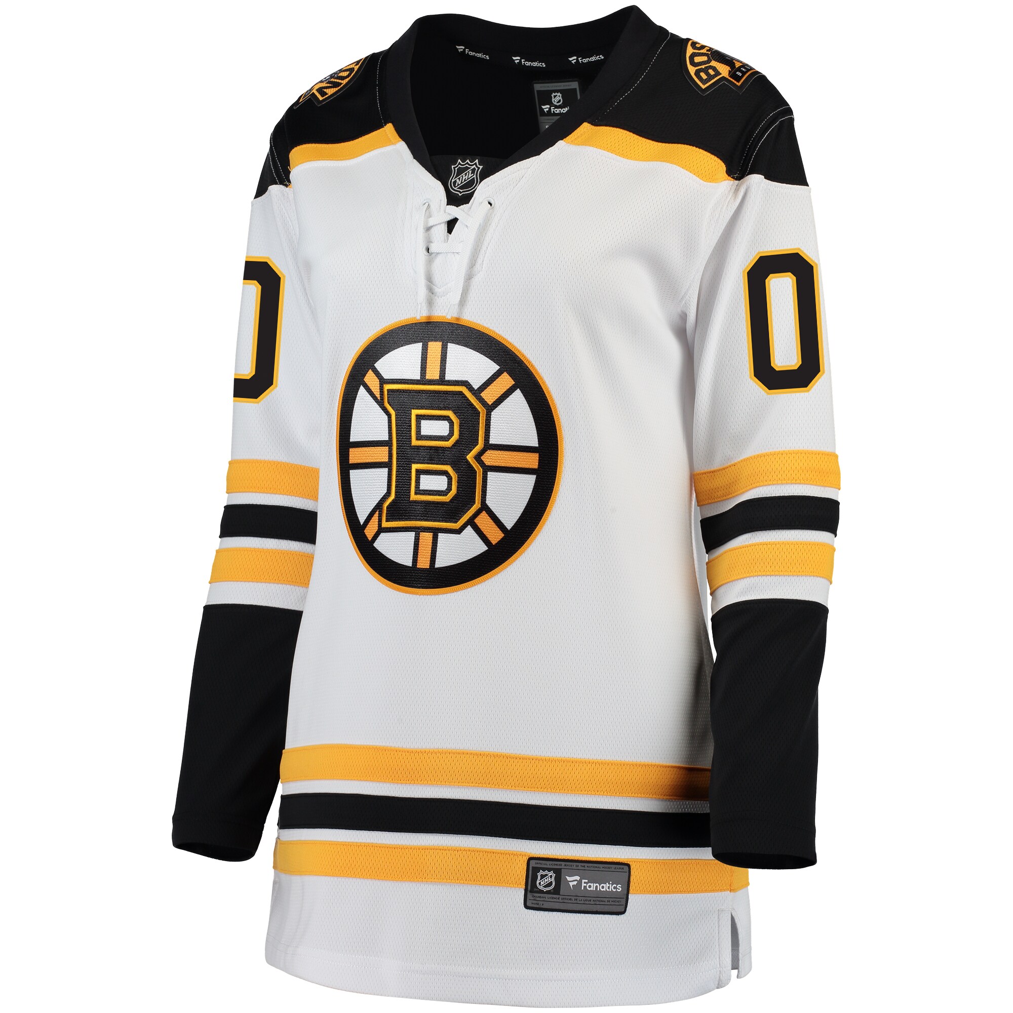 Boston Bruins Fanatics Women's Away Breakaway Custom Jersey - White cheap jerseys for sale - CheapJerseys.Shop