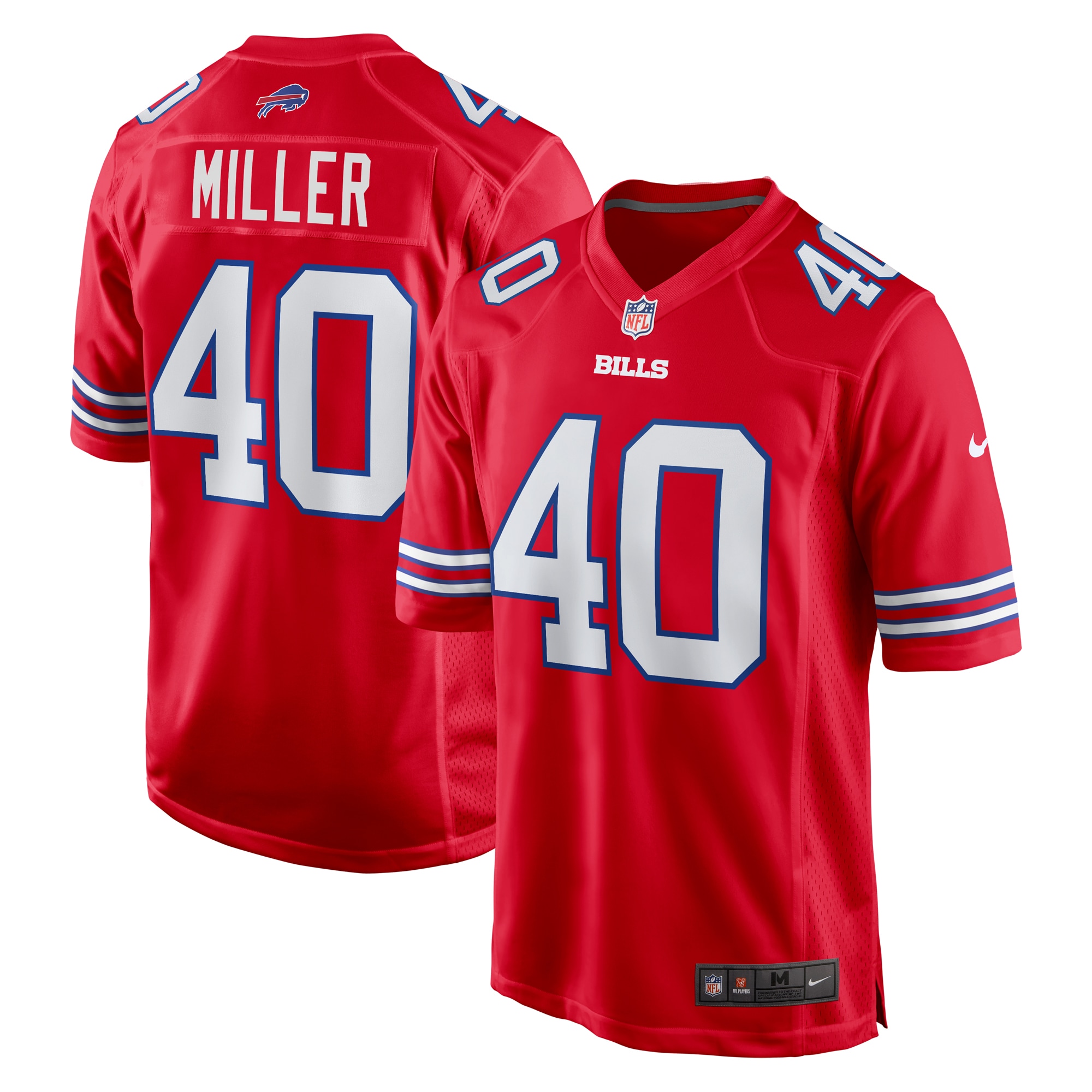 Von Miller Buffalo Bills Alternate Game Jersey - Red cheap jerseys for sale - CheapJerseys.Shop