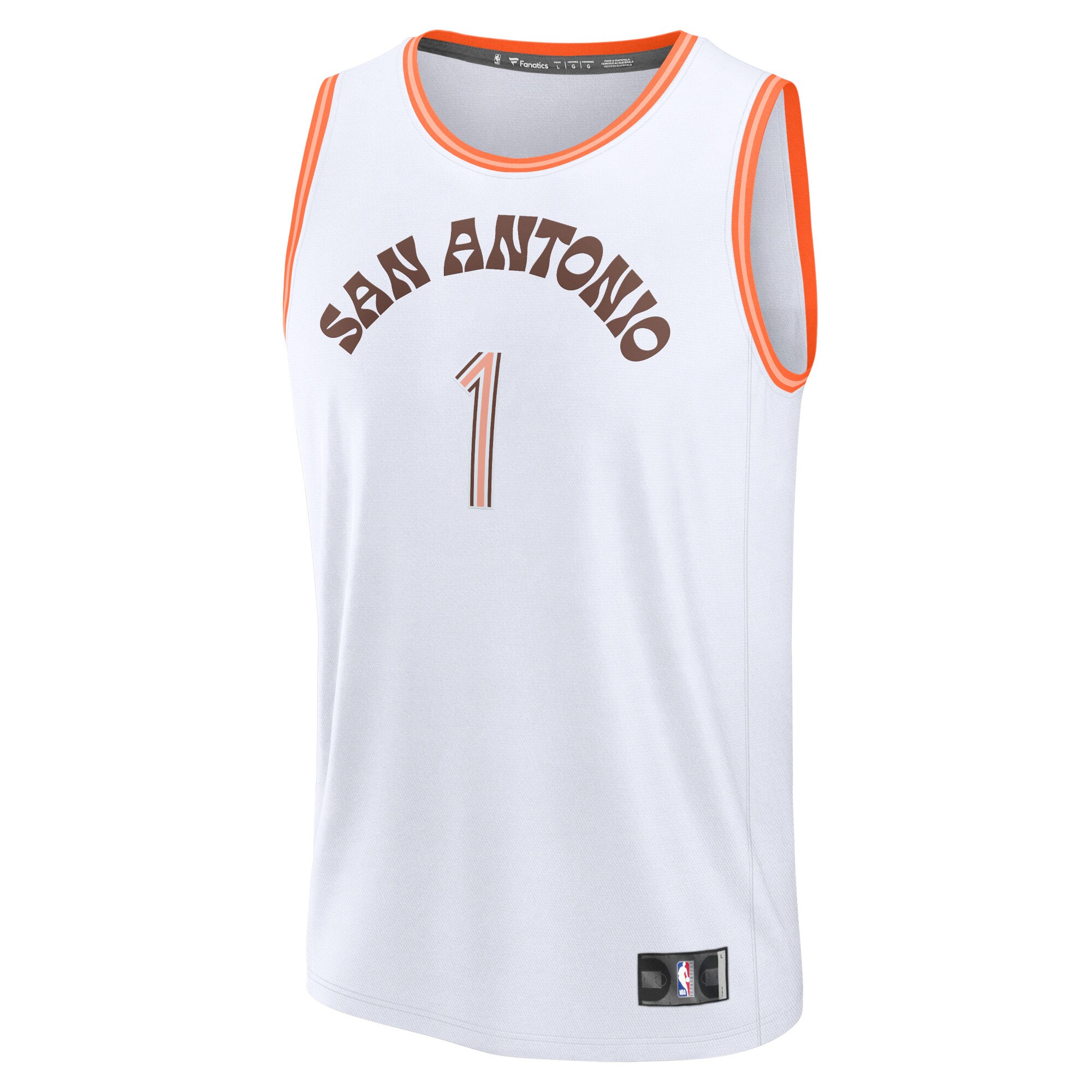 Victor Wembanyama San Antonio Spurs Fanatics Fast Break Jersey - White - City Edition cheap jerseys for sale - CheapJerseys.Shop