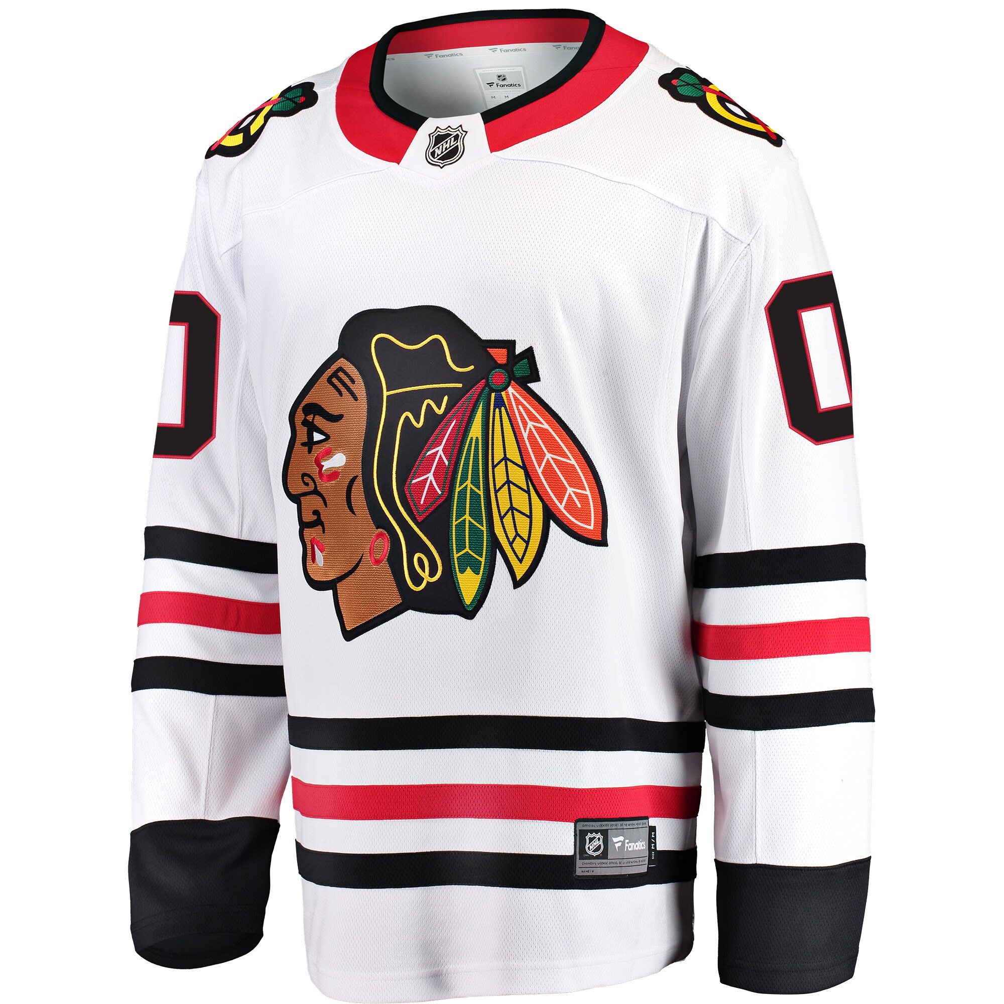 Chicago Blackhawks Fanatics Away Breakaway Custom Jersey - White cheap jerseys for sale - CheapJerseys.Shop