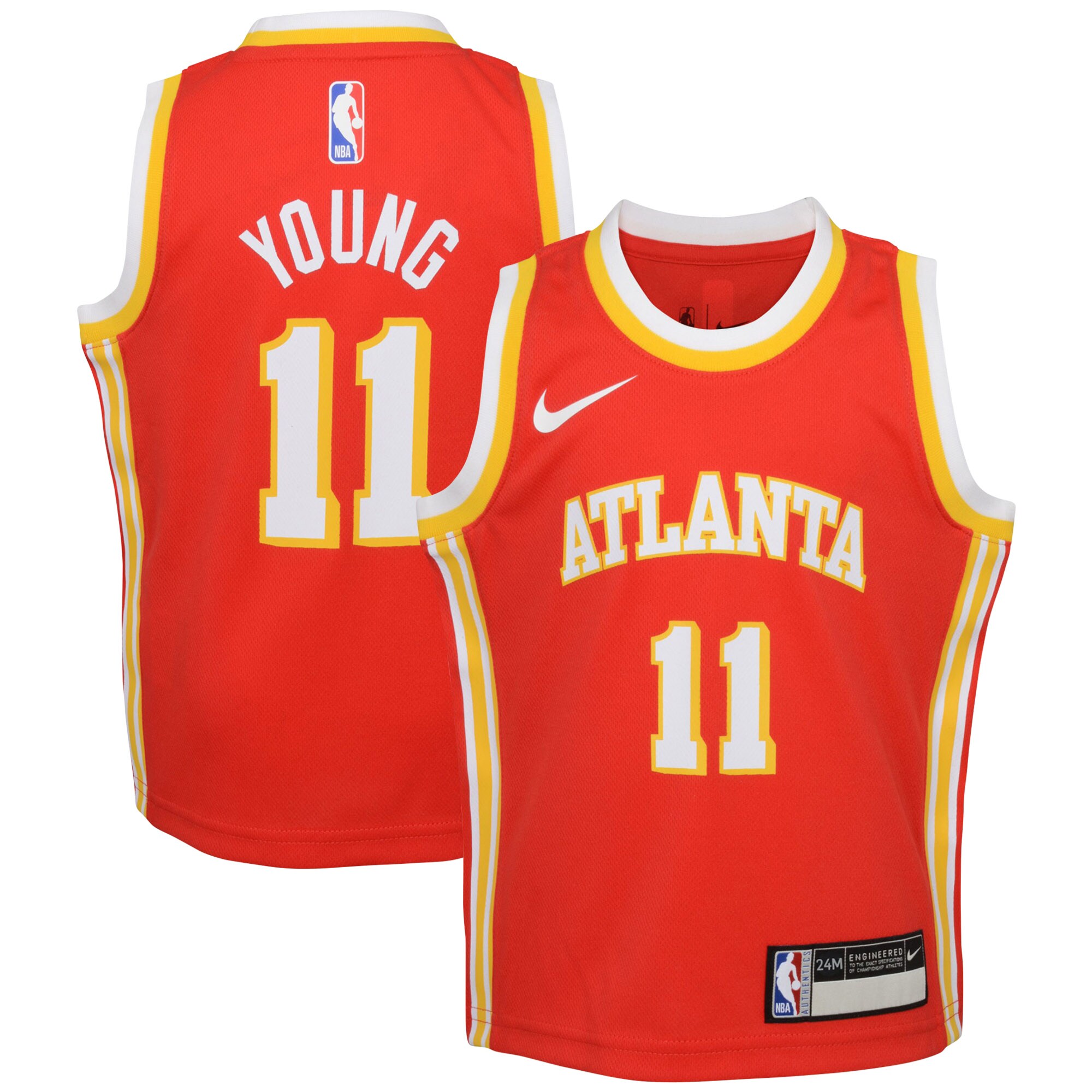 Trae Young Atlanta Hawks Infant Swingman Player Jersey - Icon Edition - Red cheap jerseys for sale - CheapJerseys.Shop
