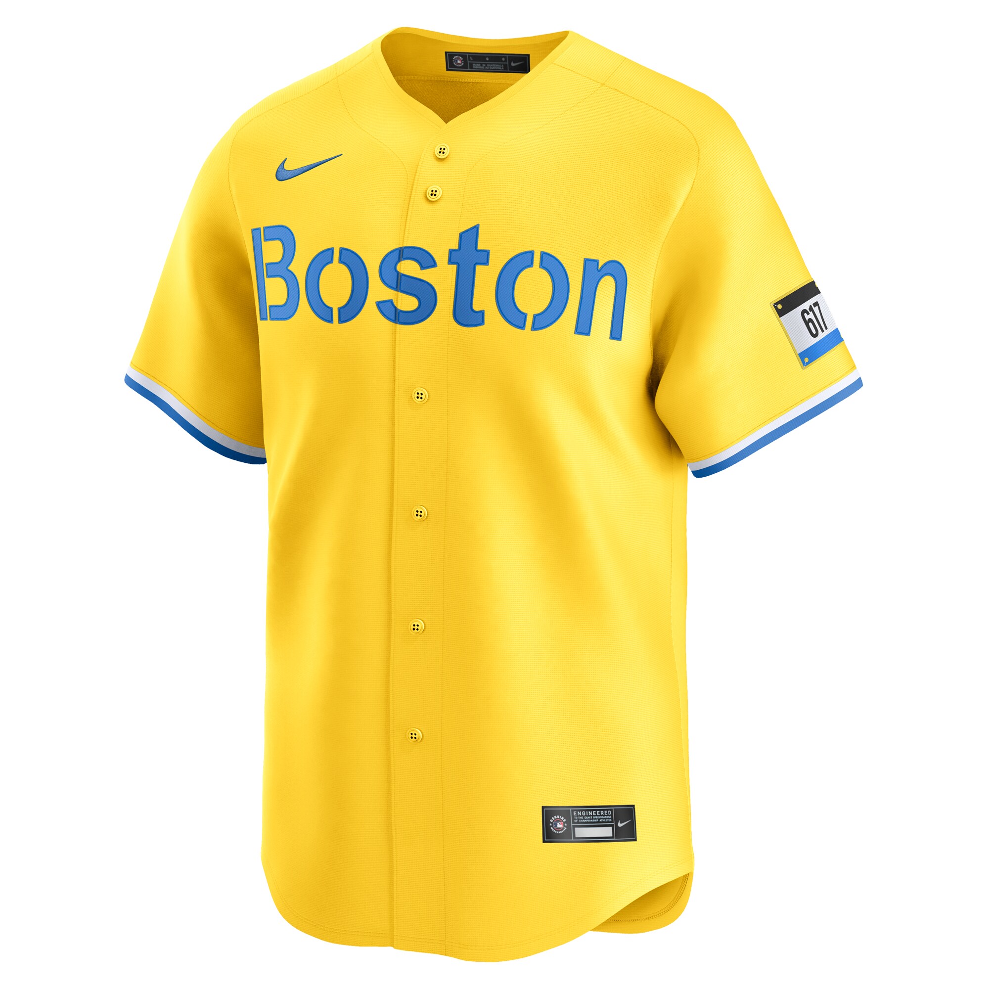 Trevor Story Boston Red Sox City Connect Limited Player Jersey - Gold cheap jerseys for sale - CheapJerseys.Shop
