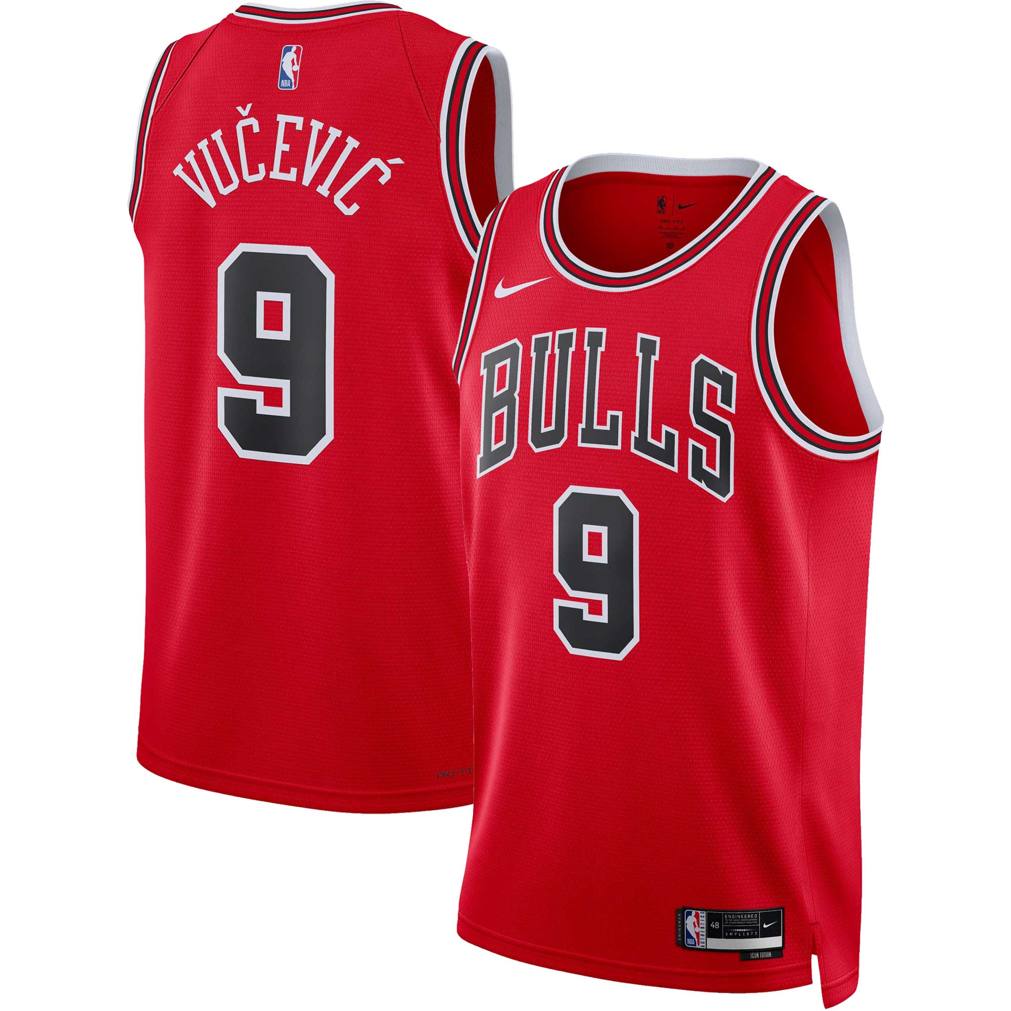 Nikola Vucevic Chicago Bulls Unisex Swingman Jersey - Icon Edition - Red cheap jerseys for sale - CheapJerseys.Shop
