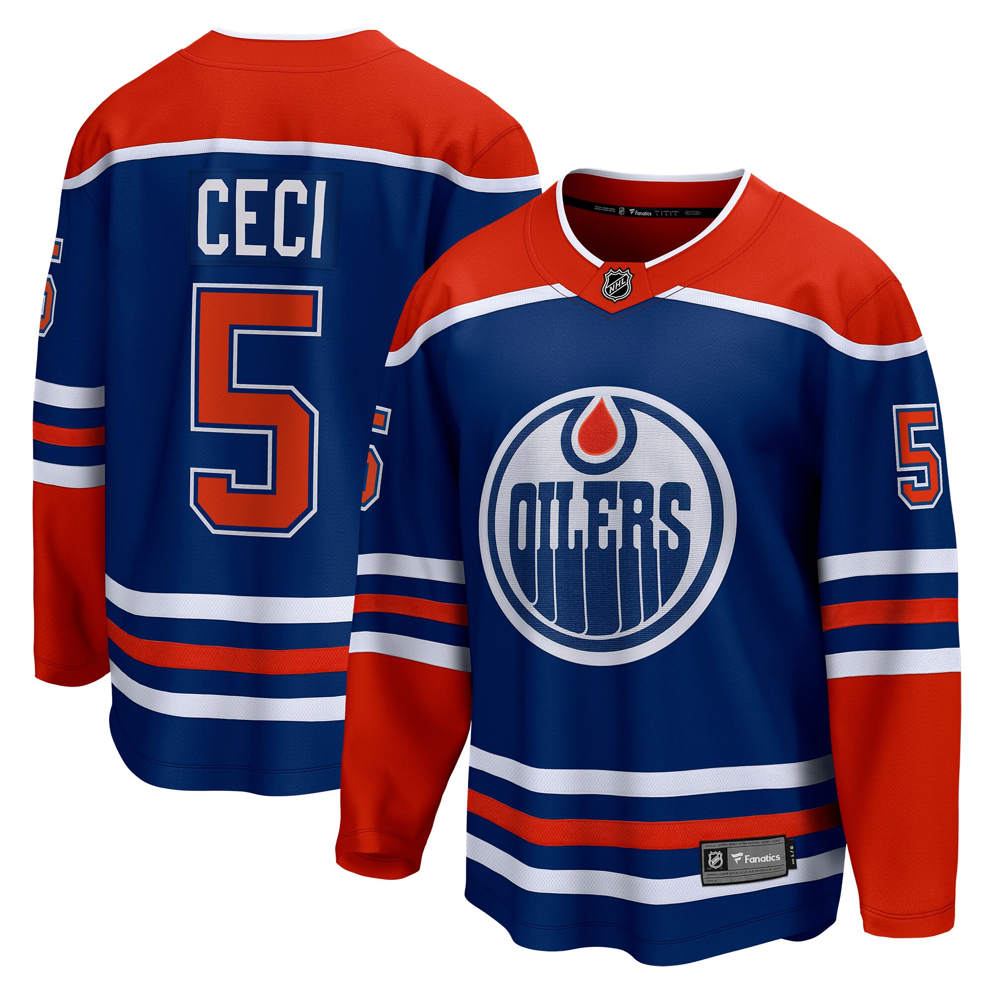Cody Ceci Edmonton Oilers Fanatics Home Breakaway Player Jersey - Royal cheap jerseys for sale - CheapJerseys.Shop