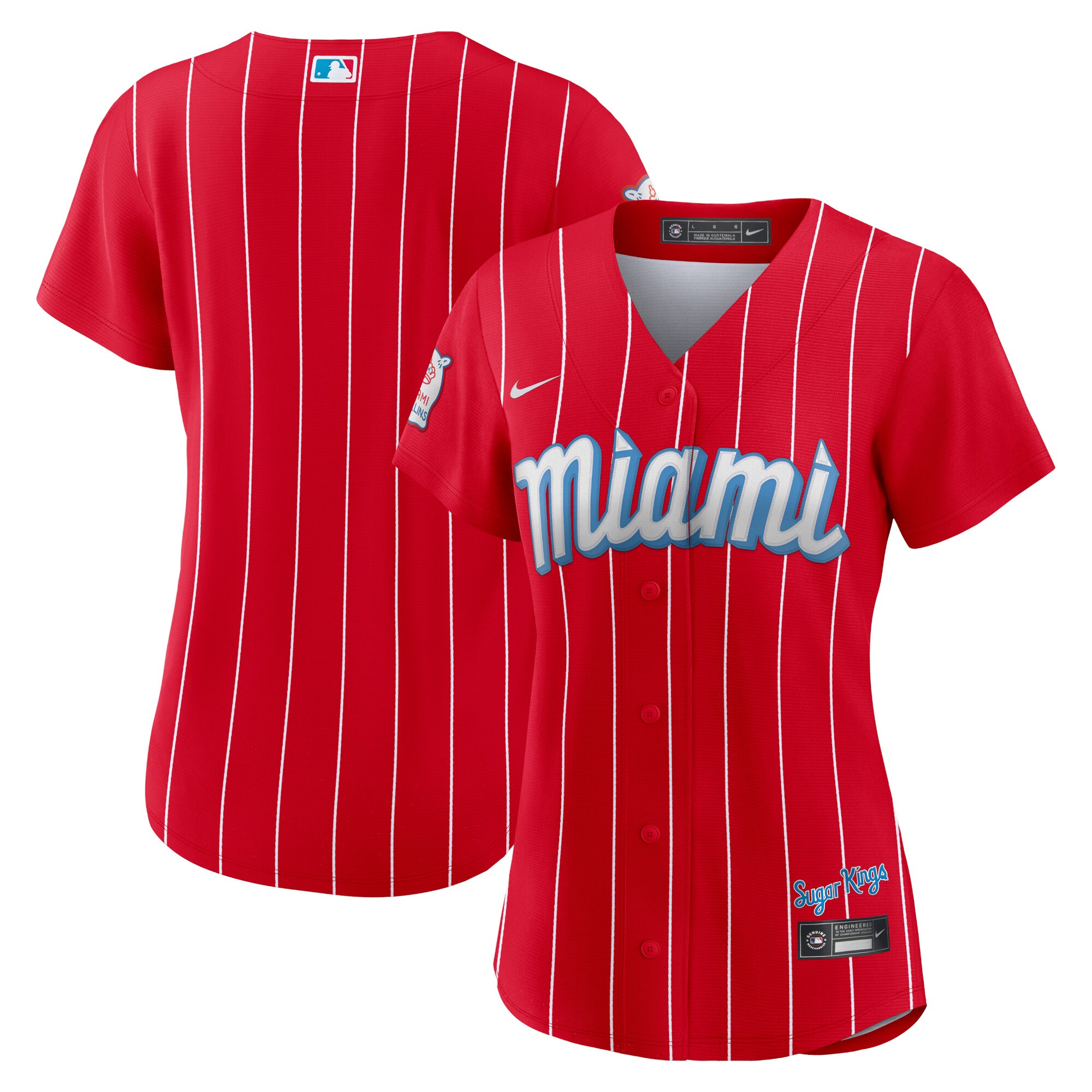 Miami Marlins Women's City Connect Replica Team Jersey - Red cheap jerseys for sale - CheapJerseys.Shop