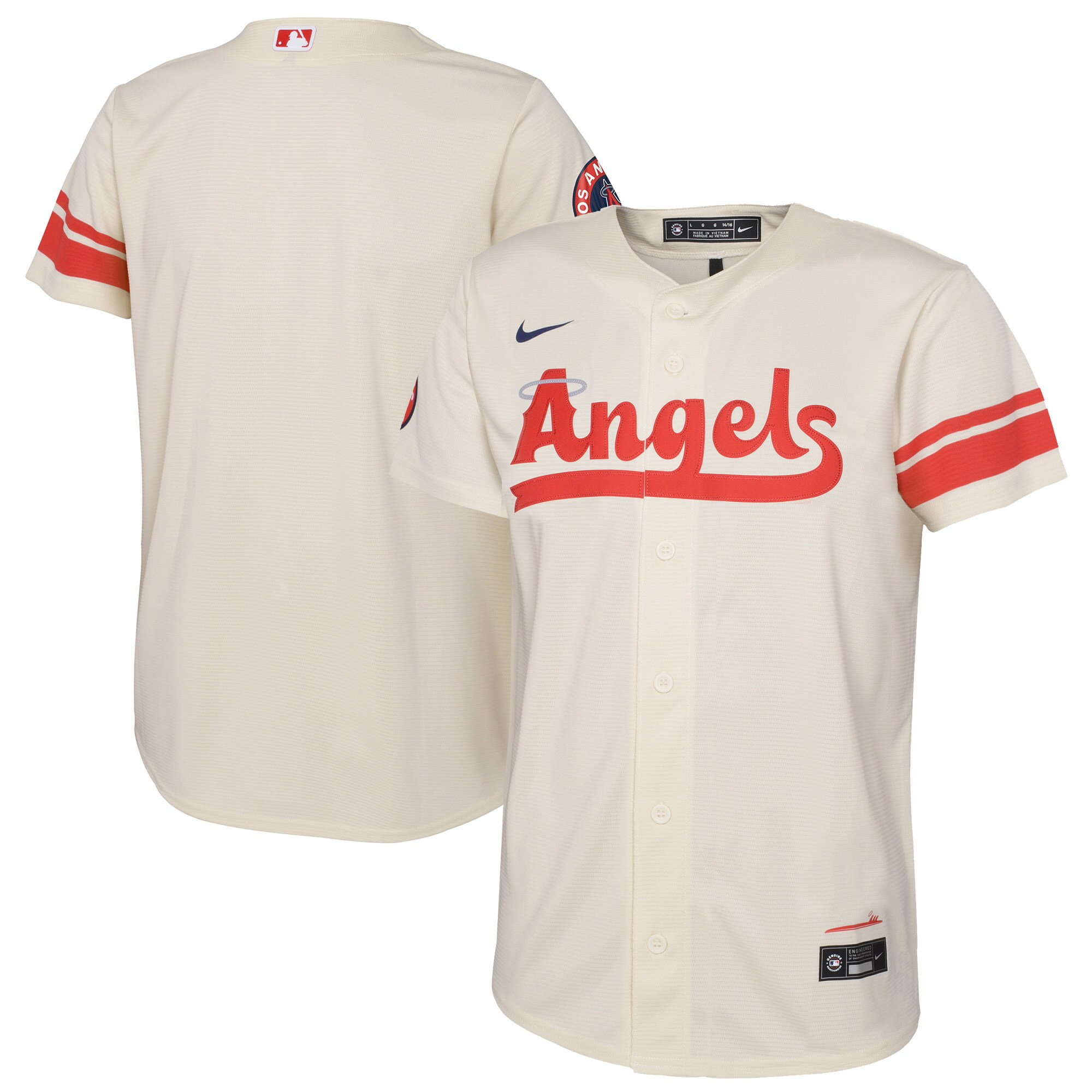 Los Angeles Angels Youth City Connect Replica Team Jersey - Cream cheap jerseys for sale - CheapJerseys.Shop