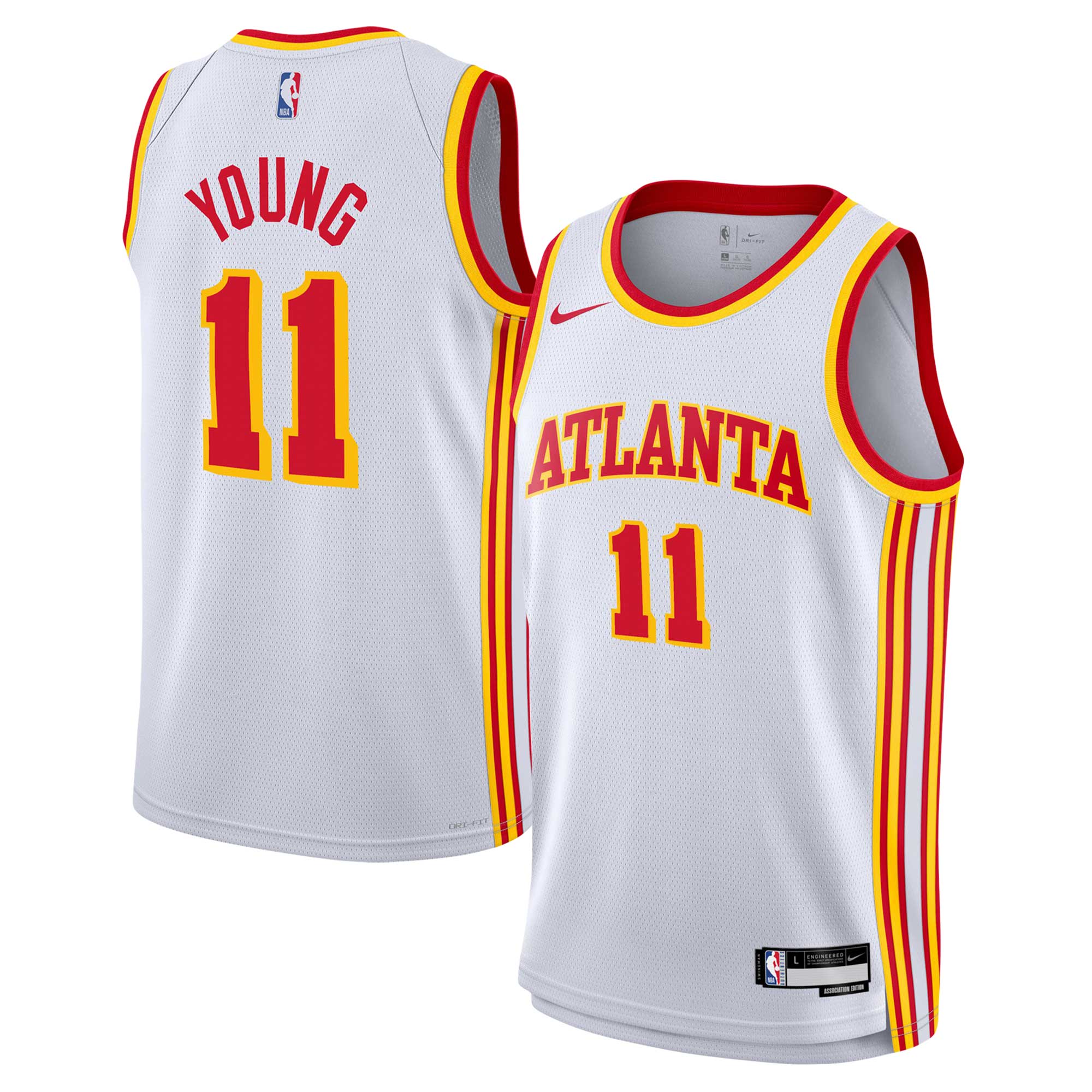 Trae Young Atlanta Hawks Youth Swingman Jersey - Association Edition - White cheap jerseys for sale - CheapJerseys.Shop