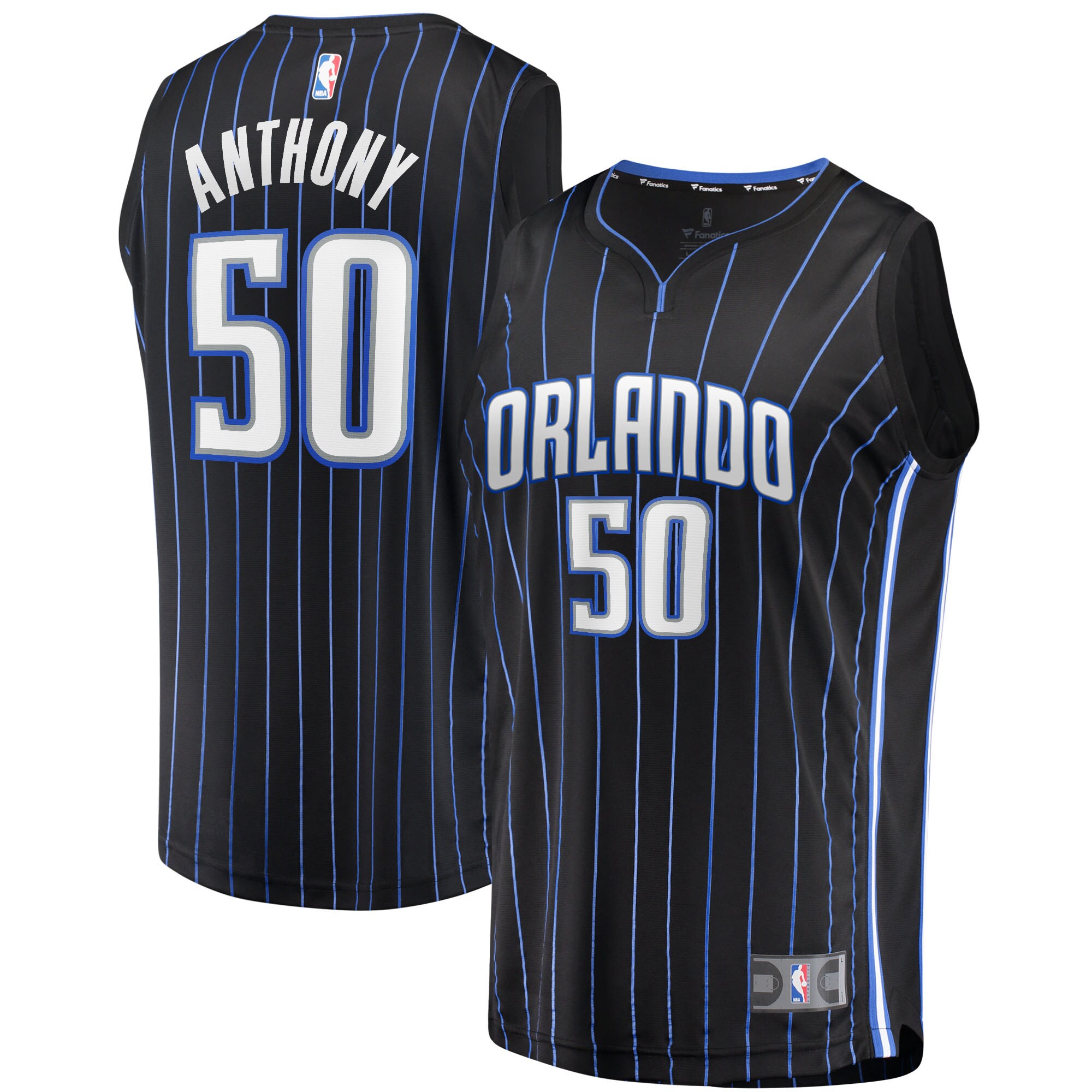 Cole Anthony Orlando Magic Fanatics Fast Break Replica Jersey - Icon Edition - Black cheap jerseys for sale - CheapJerseys.Shop