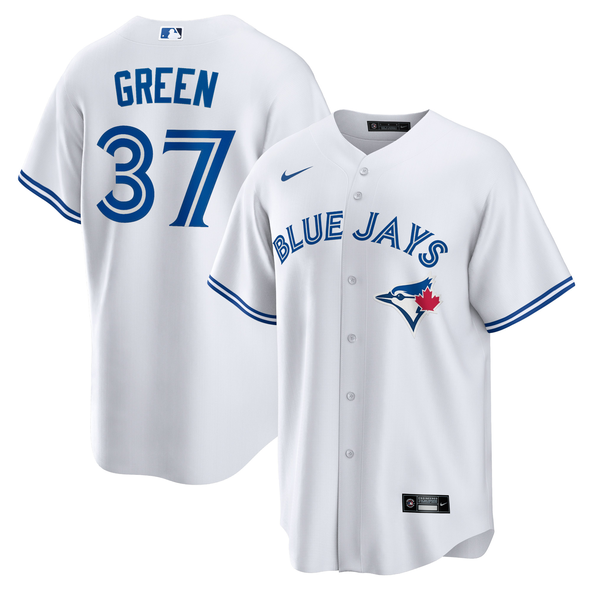 Chad Green Toronto Blue Jays Home Replica Player Jersey - White cheap jerseys for sale - CheapJerseys.Shop