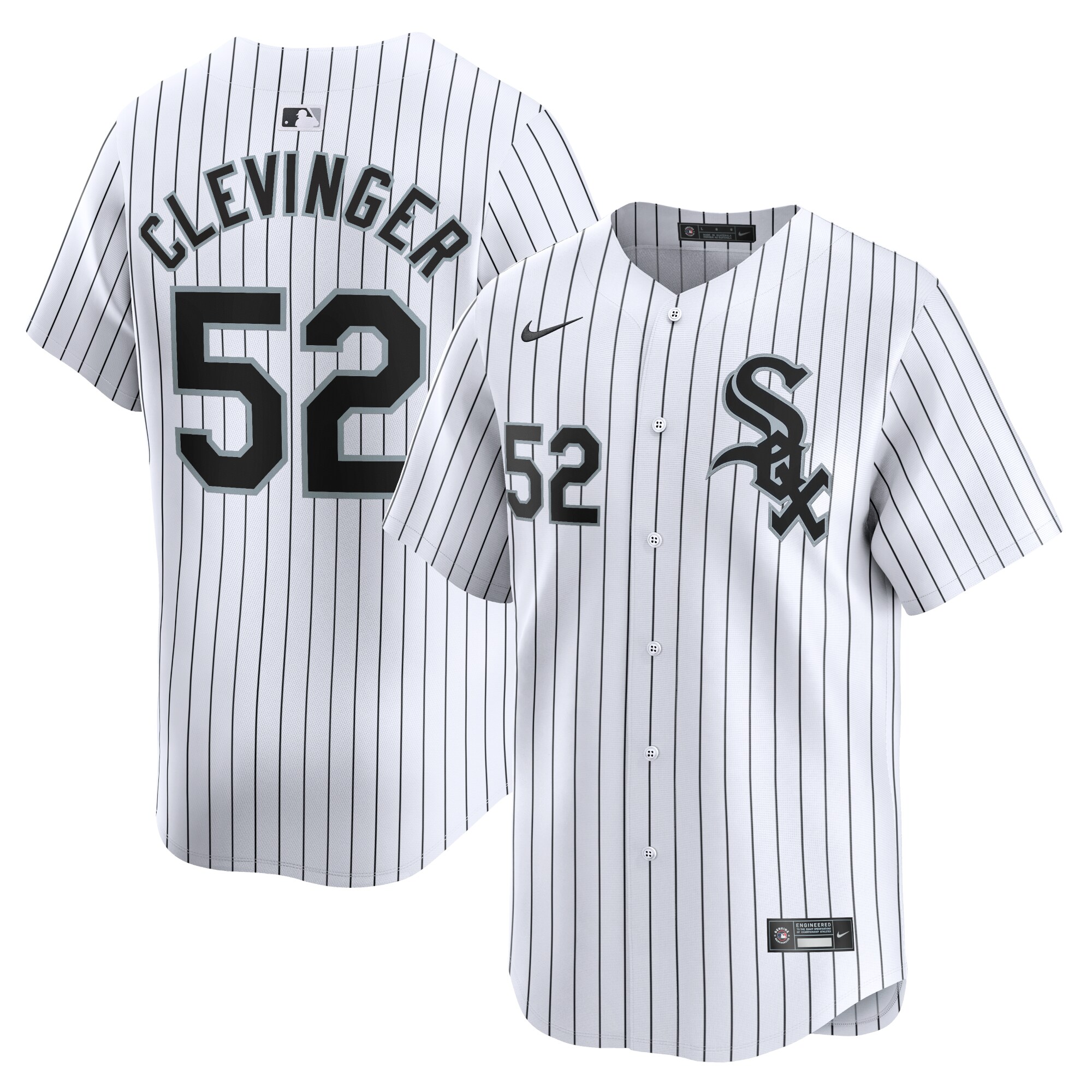 Mike Clevinger Chicago White Sox Home Limited Player Jersey - White cheap jerseys for sale - CheapJerseys.Shop