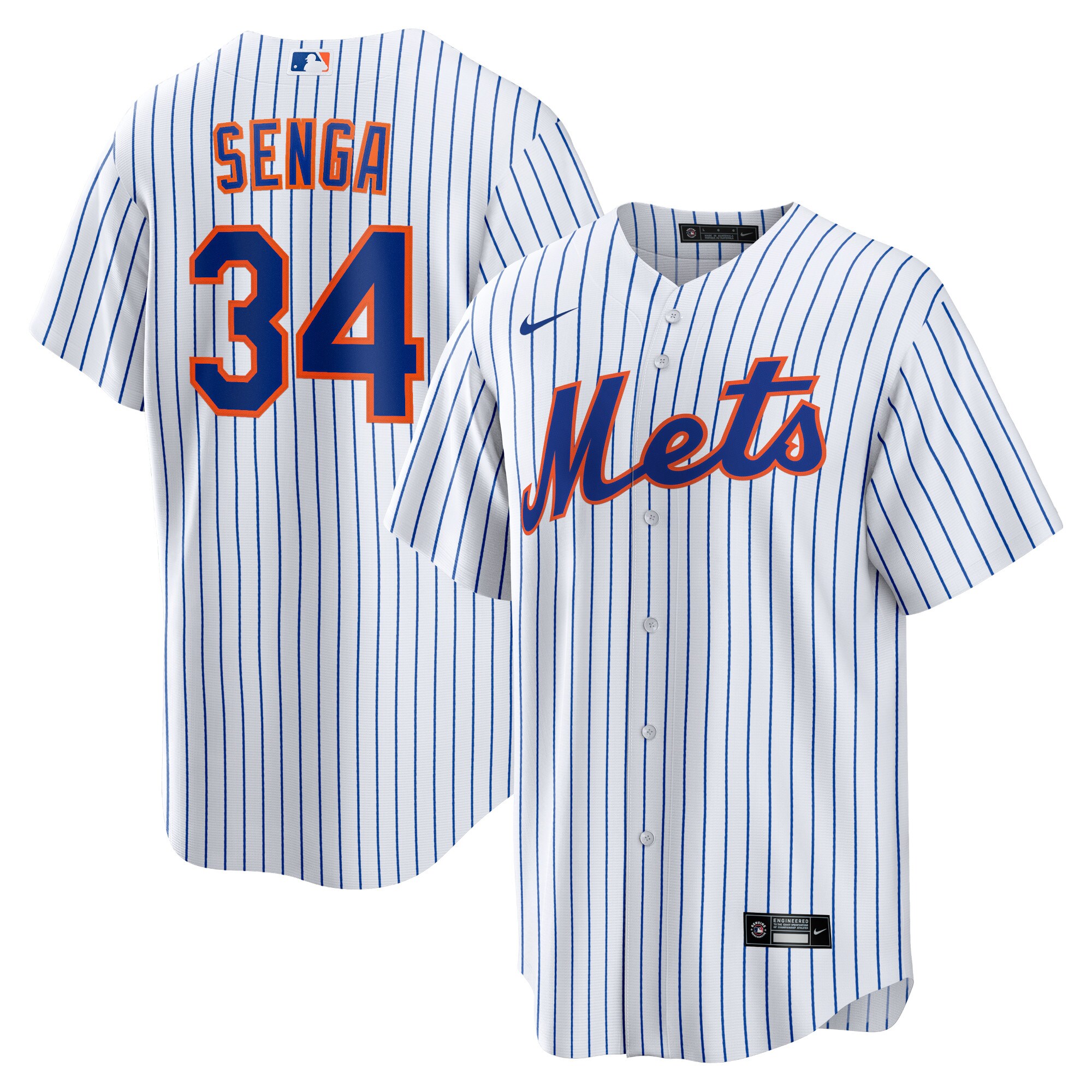 Kodai Senga New York Mets Home Replica Player Jersey - White\/Royal cheap jerseys for sale - CheapJerseys.Shop