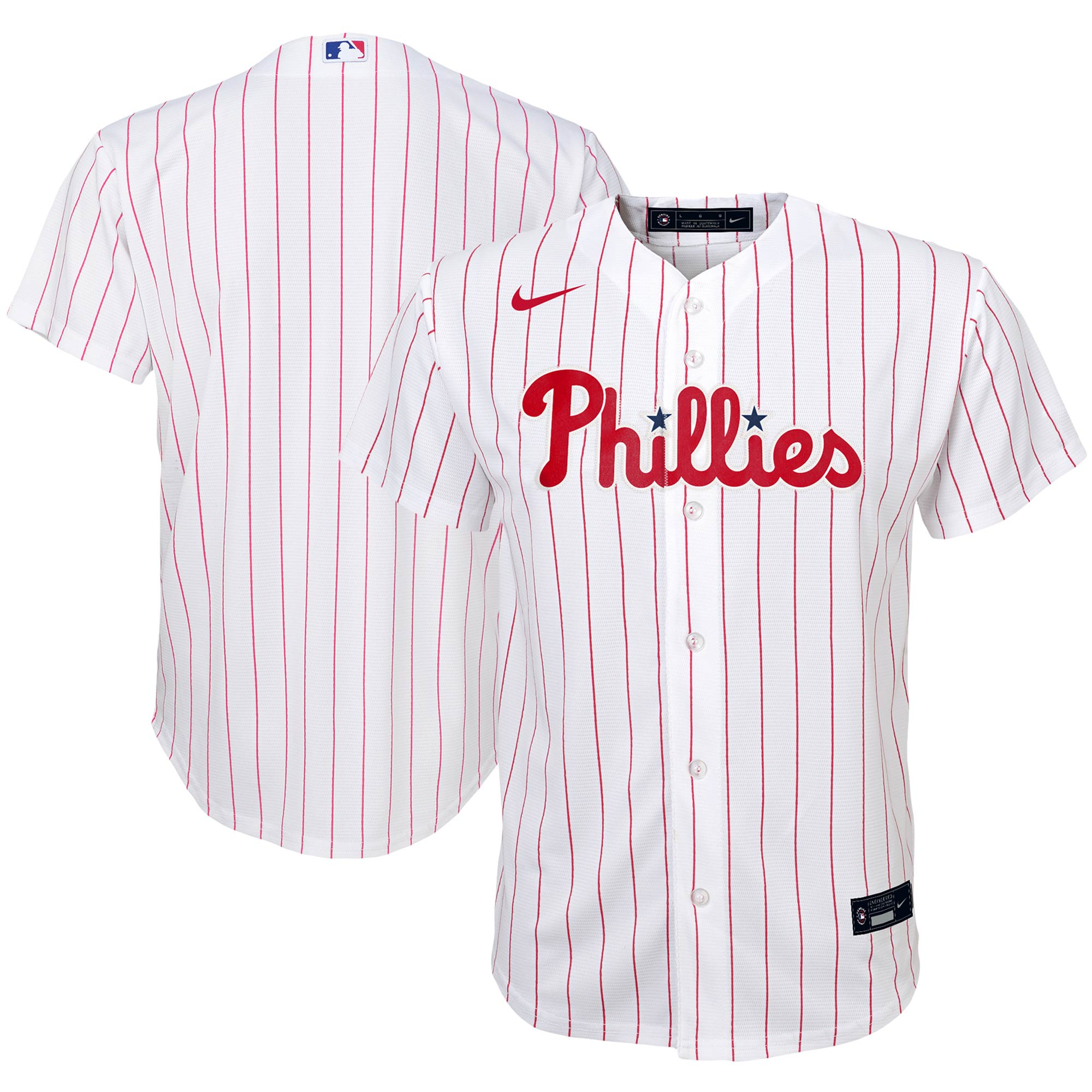 Philadelphia Phillies Youth Home Replica Team Jersey - White cheap jerseys for sale - CheapJerseys.Shop