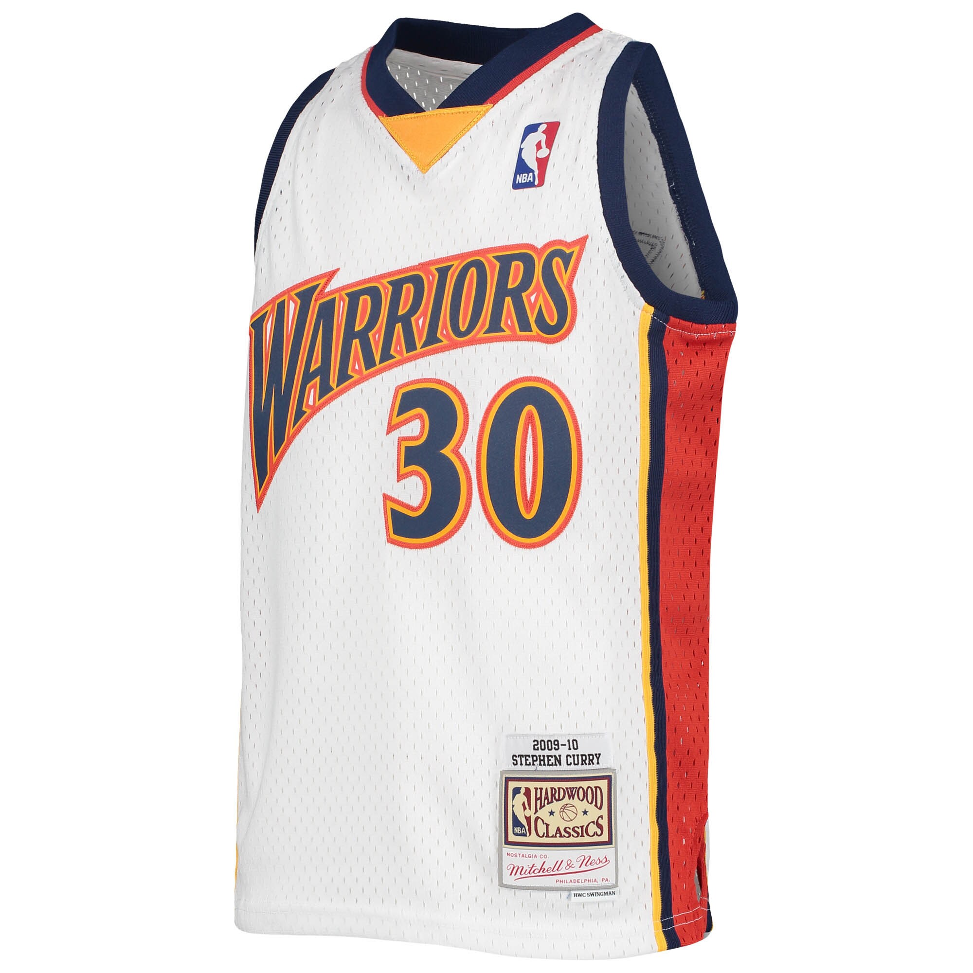 Stephen Curry Golden State Warriors Mitchell & Ness Youth 2009-10 Hardwood Classics Swingman Jersey - White cheap jerseys for sale - CheapJerseys.Shop