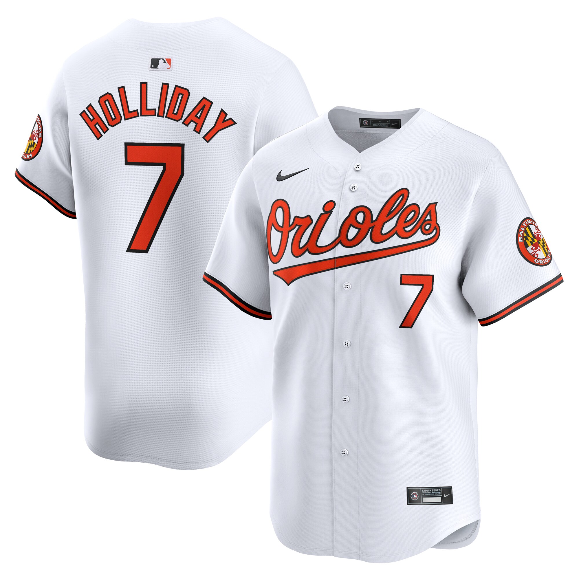 Jackson Holliday Baltimore Orioles Home Limited Player Jersey - White cheap jerseys for sale - CheapJerseys.Shop