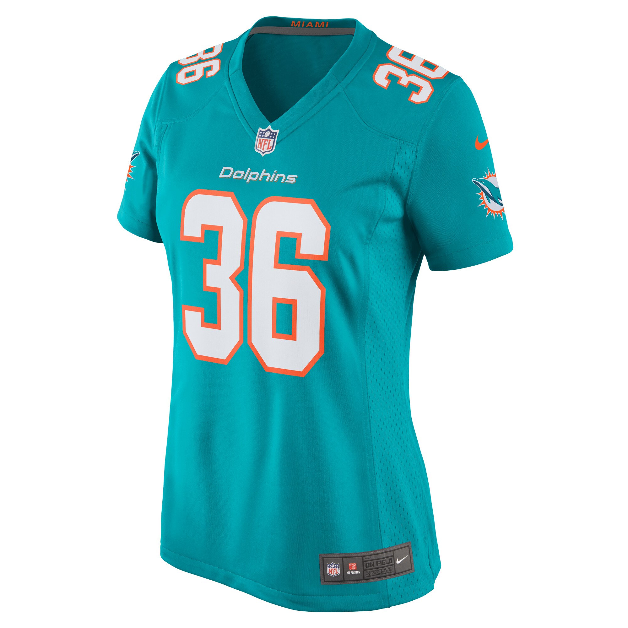 Jamal Perry Miami Dolphins Women's Home Game Player Jersey - Aqua cheap jerseys for sale - CheapJerseys.Shop