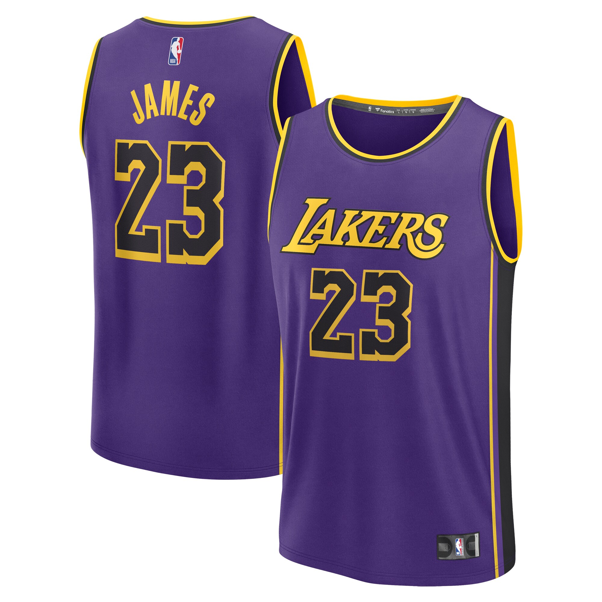LeBron James Los Angeles Lakers Fanatics Fast Break Replica Player Jersey - Statement Edition - Purple cheap jerseys for sale - CheapJerseys.Shop