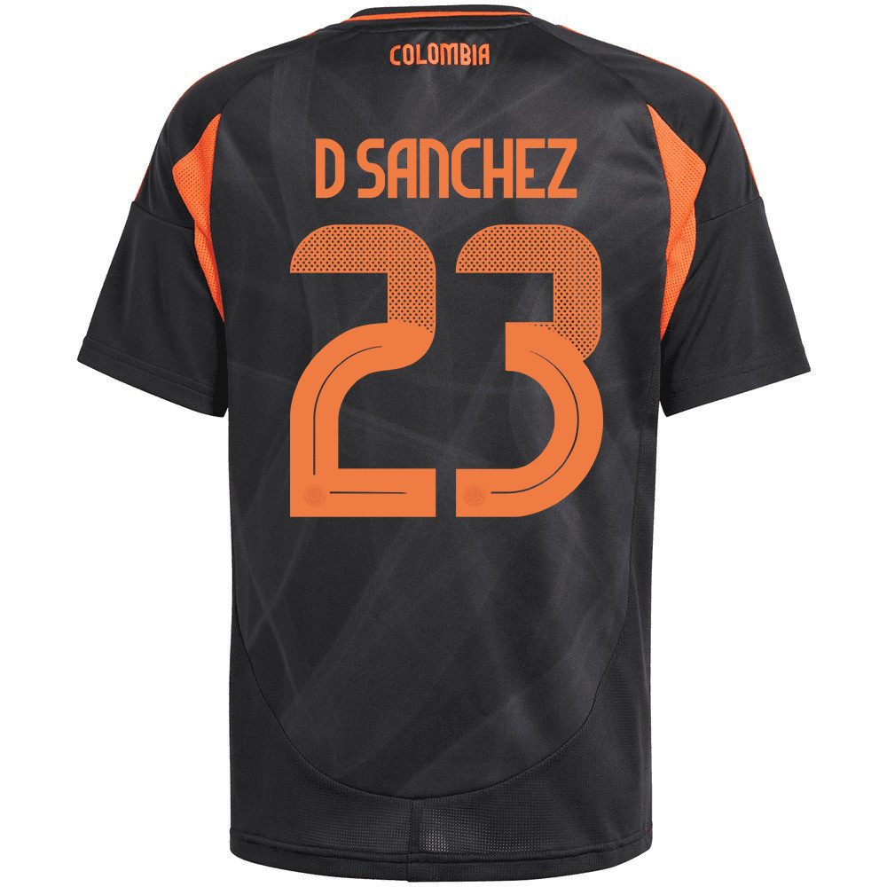 Davinson Sánchez 23 Colombia National Team 2024/25 Away YOUTH Jersey - Black cheap jerseys for sale - CheapJerseys.Shop