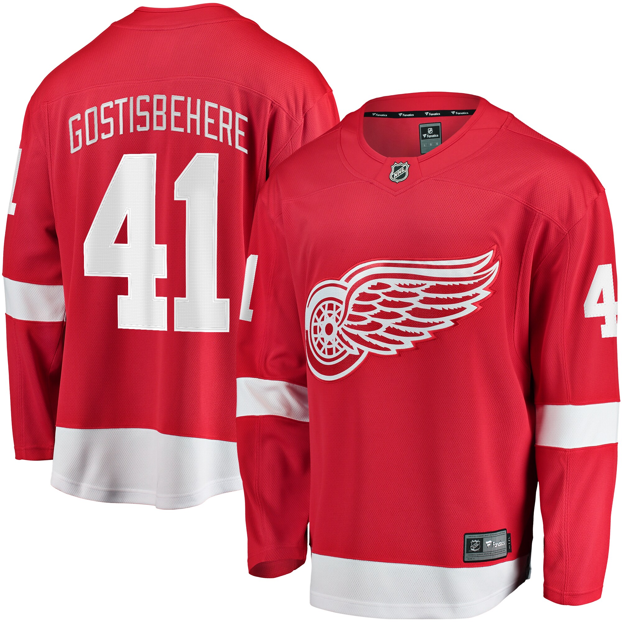 Shayne Gostisbehere Detroit Red Wings Fanatics Home Breakaway Jersey - Red cheap jerseys for sale - CheapJerseys.Shop