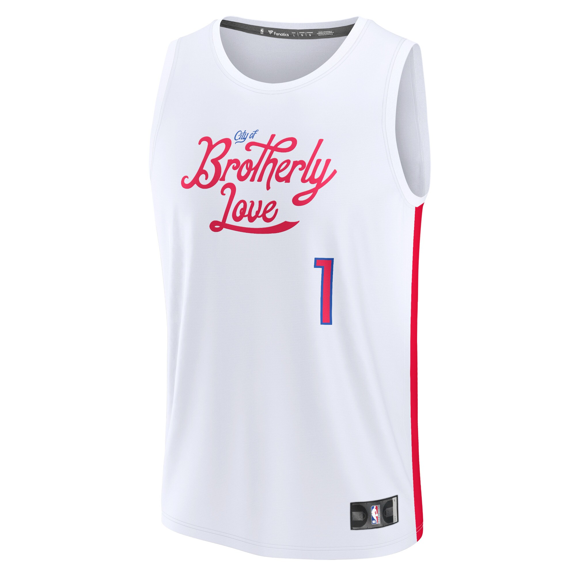 James Harden Philadelphia 76ers Fanatics Youth Fastbreak Jersey - City Edition - White cheap jerseys for sale - CheapJerseys.Shop