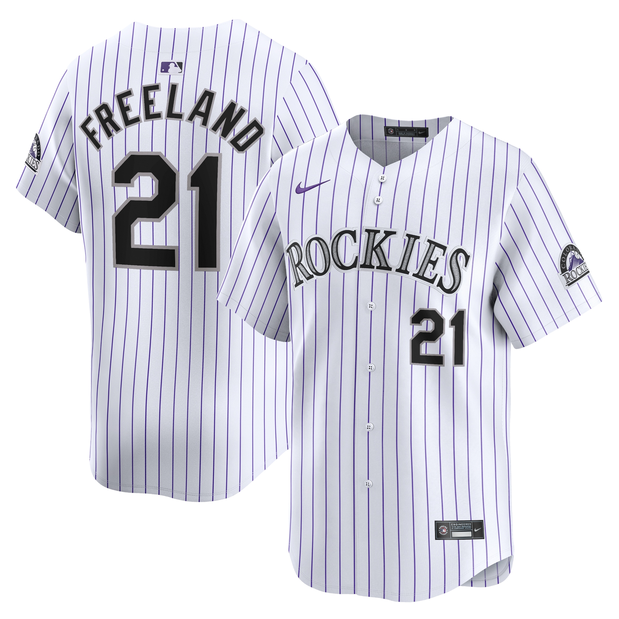Kyle Freeland Colorado Rockies Home Limited Player Jersey - White cheap jerseys for sale - CheapJerseys.Shop