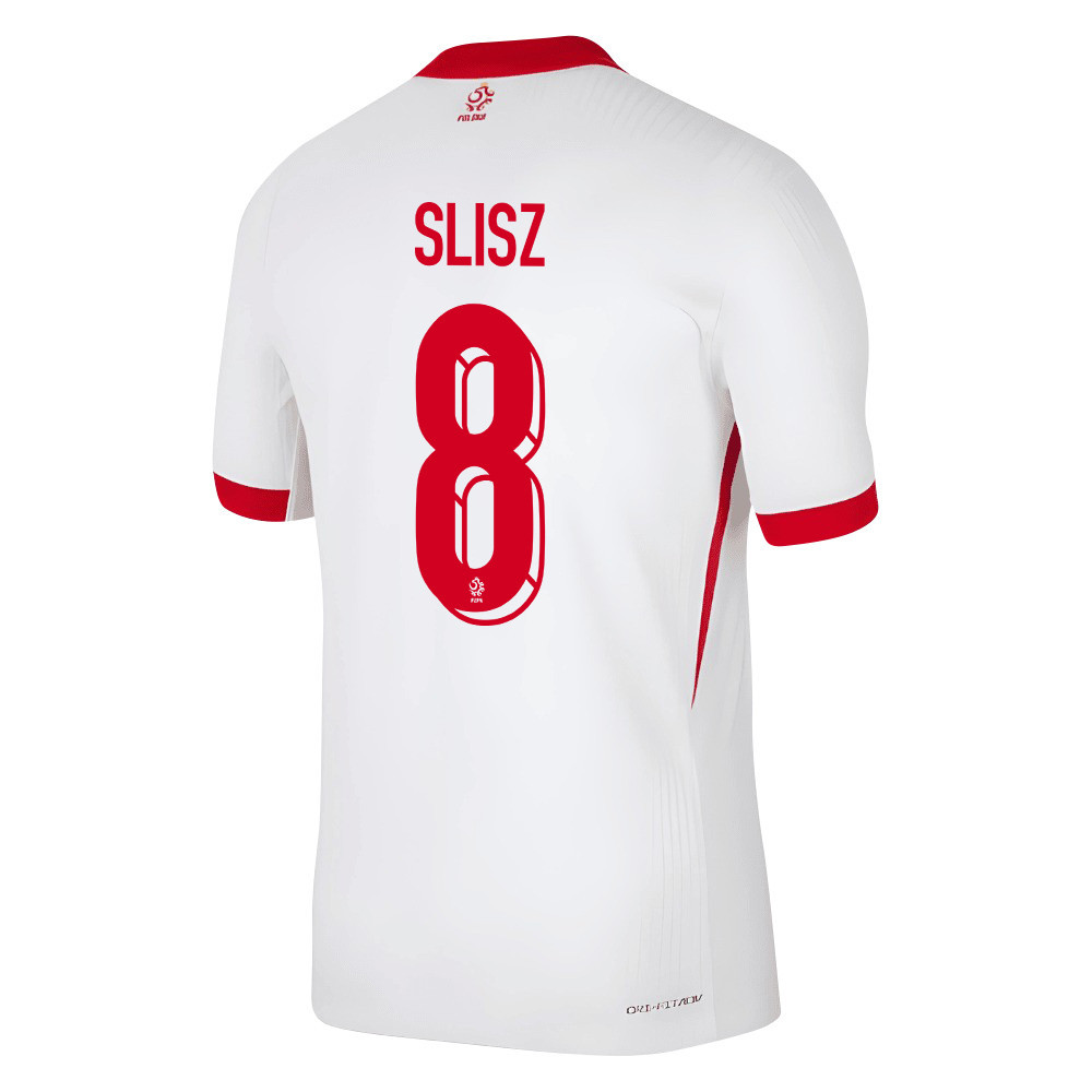 Bartosz Slisz 8 Poland National Team 2024/25 Home Men Jersey - White cheap jerseys for sale - CheapJerseys.Shop