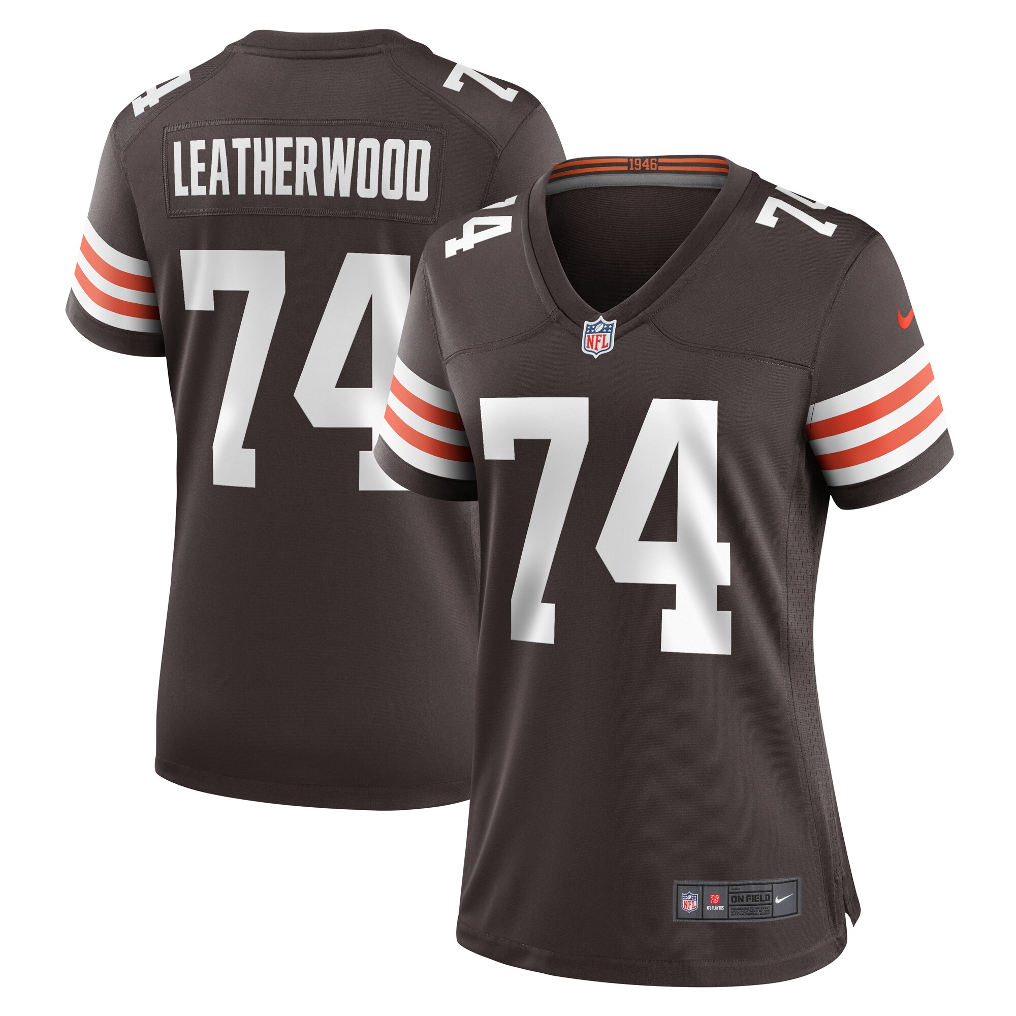 Alex Leatherwood Cleveland Browns Women's Team Game Jersey - Brown cheap jerseys for sale - CheapJerseys.Shop