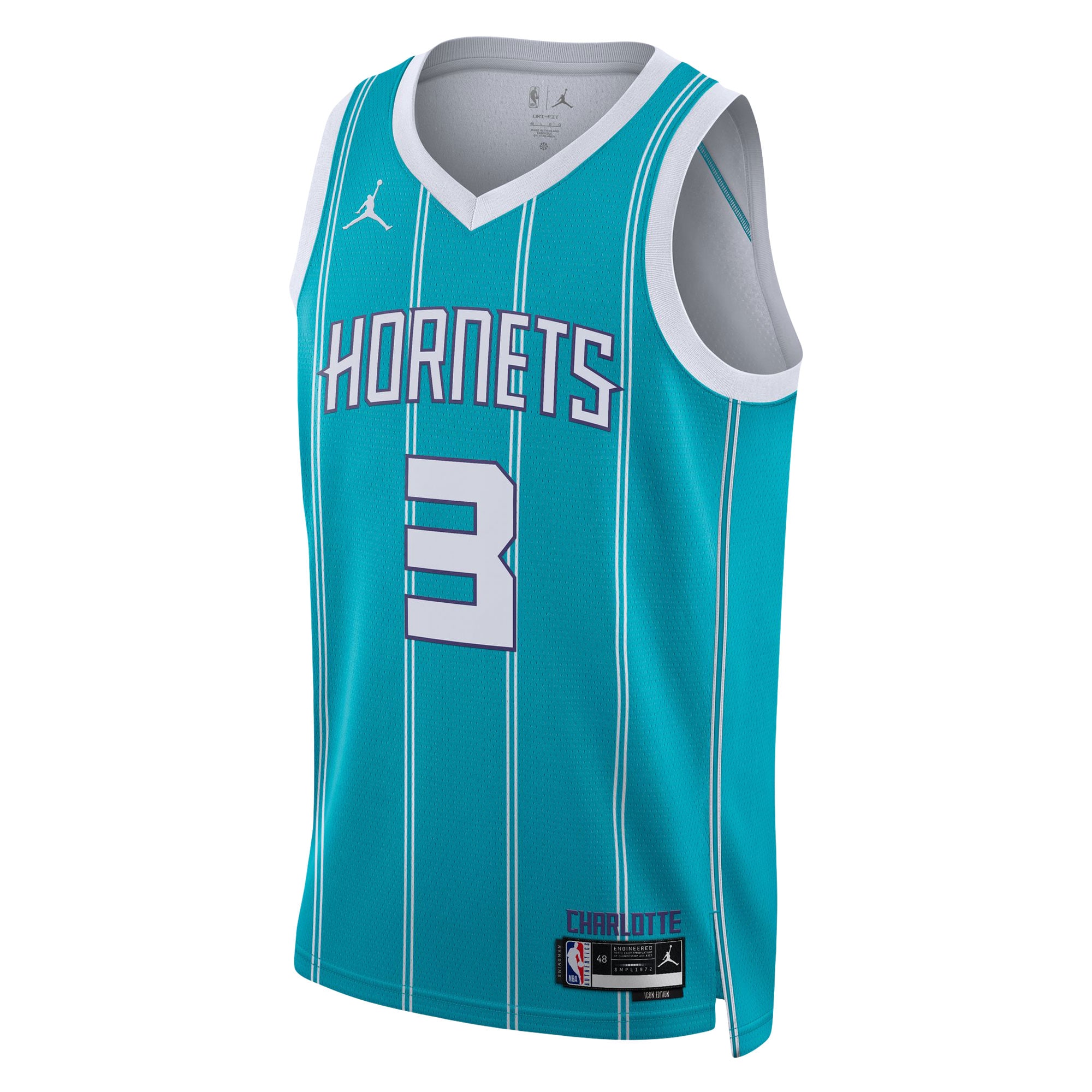 Terry Rozier Charlotte Hornets Jordan Brand Unisex Swingman Jersey - Icon Edition - Teal cheap jerseys for sale - CheapJerseys.Shop