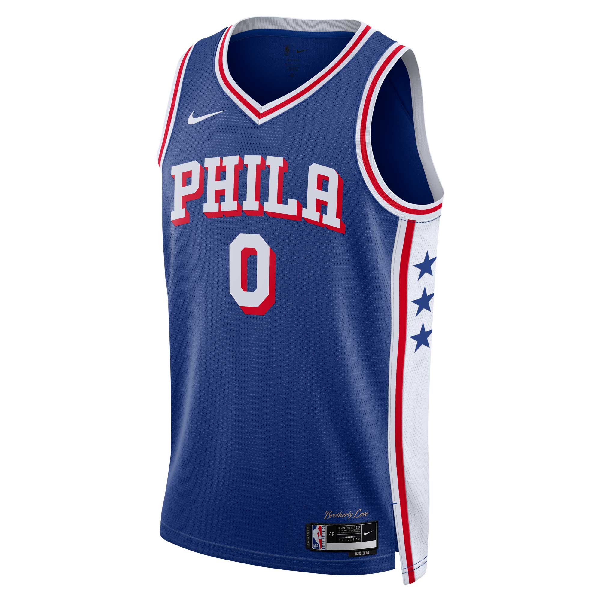 Tyrese Maxey Philadelphia 76ers Unisex Swingman Jersey - Icon Edition - Royal cheap jerseys for sale - CheapJerseys.Shop