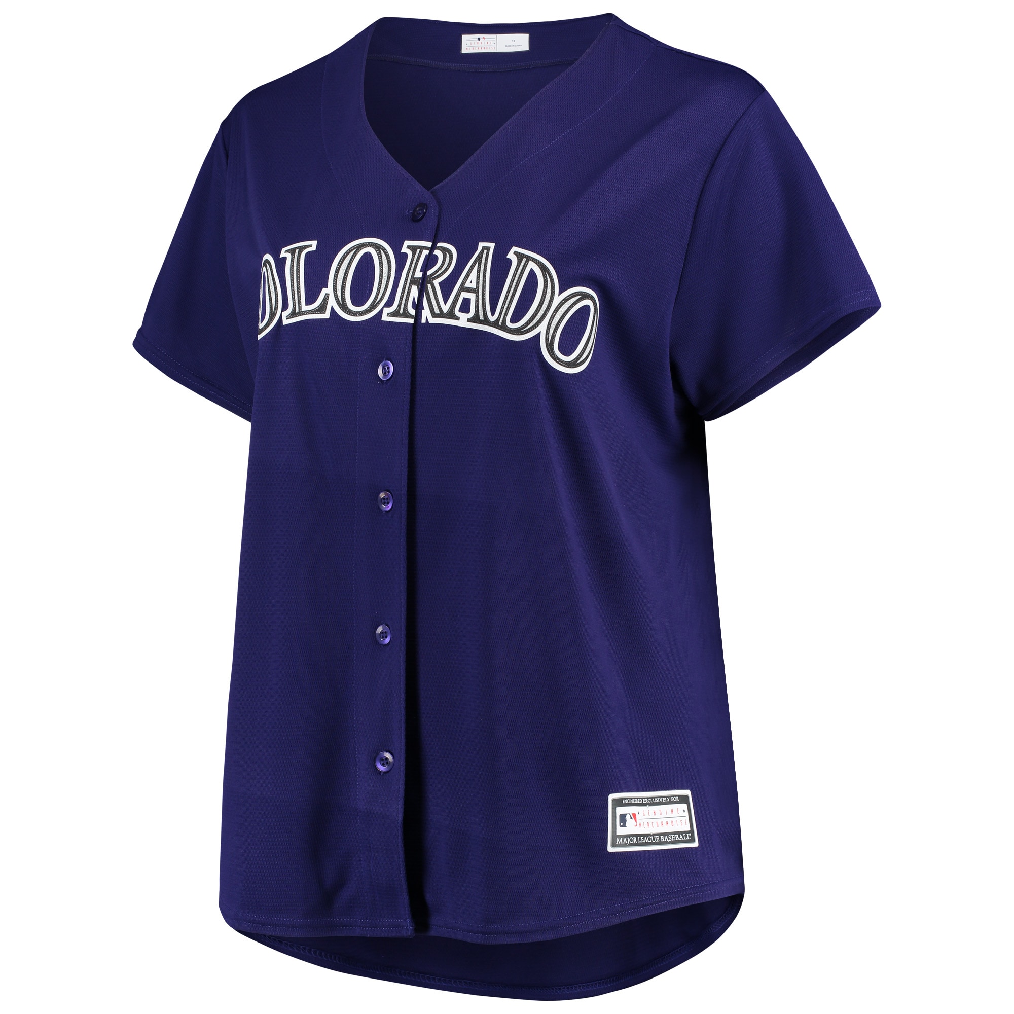 Colorado Rockies Women's Plus Size Alternate Replica Team Jersey - Purple cheap jerseys for sale - CheapJerseys.Shop