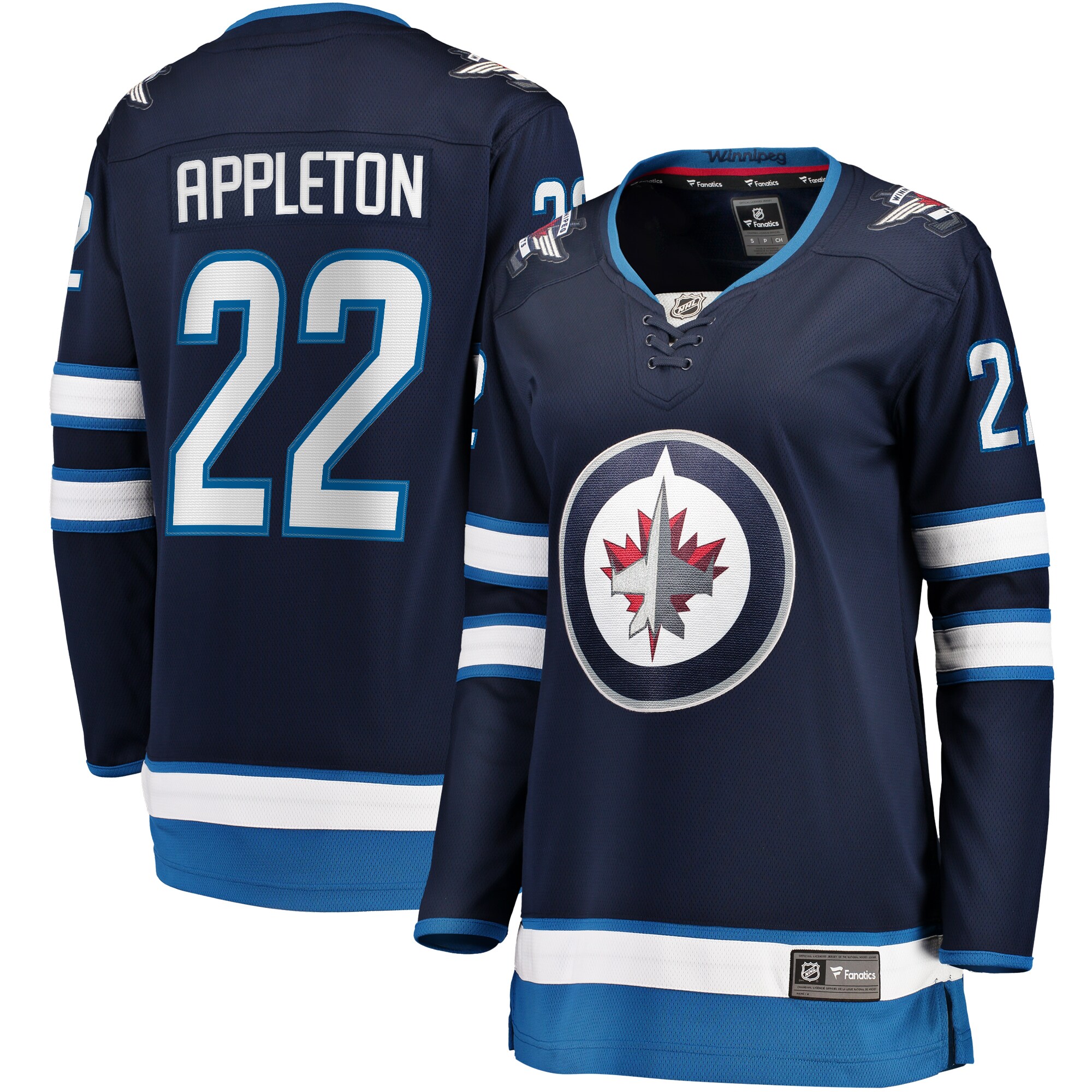 Mason Appleton Winnipeg Jets Fanatics Women's Home Breakaway Jersey - Navy cheap jerseys for sale - CheapJerseys.Shop