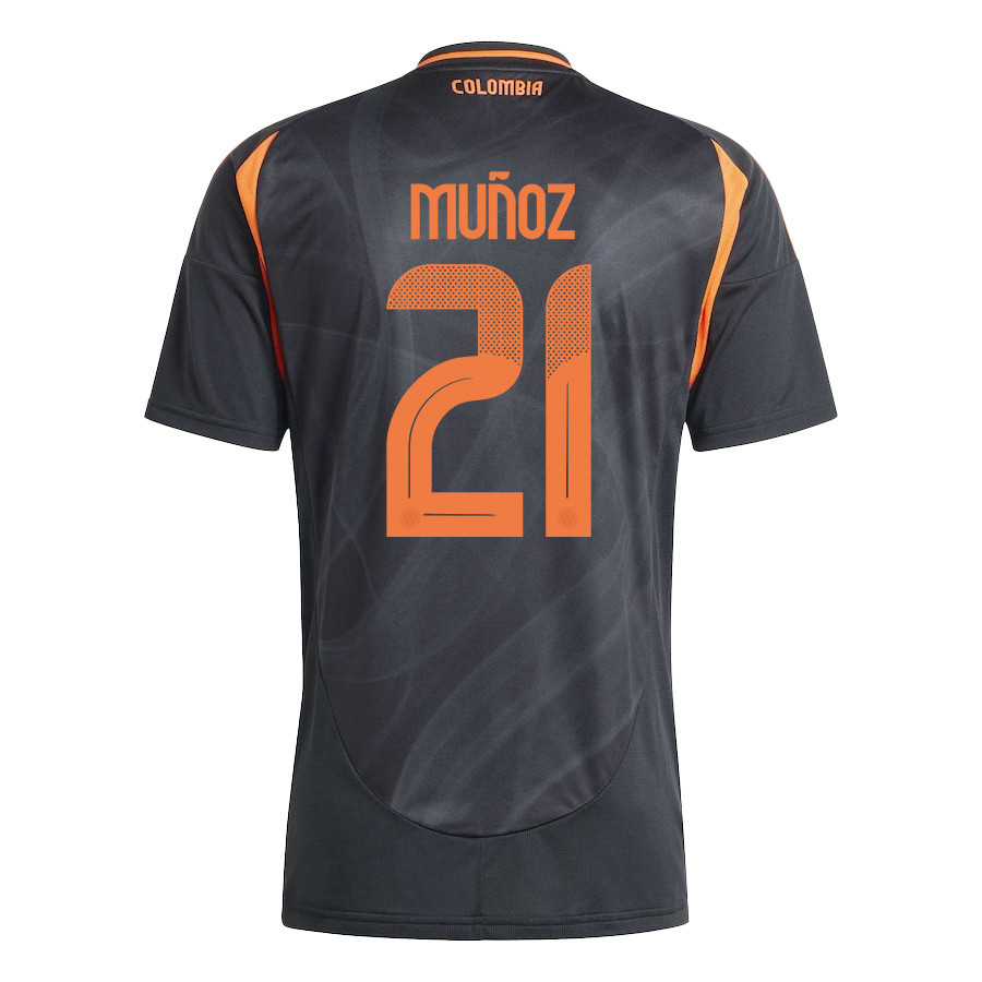 Daniel Muñoz 21 Colombia National Team 2024/25 Away Men Jersey - Black cheap jerseys for sale - CheapJerseys.Shop