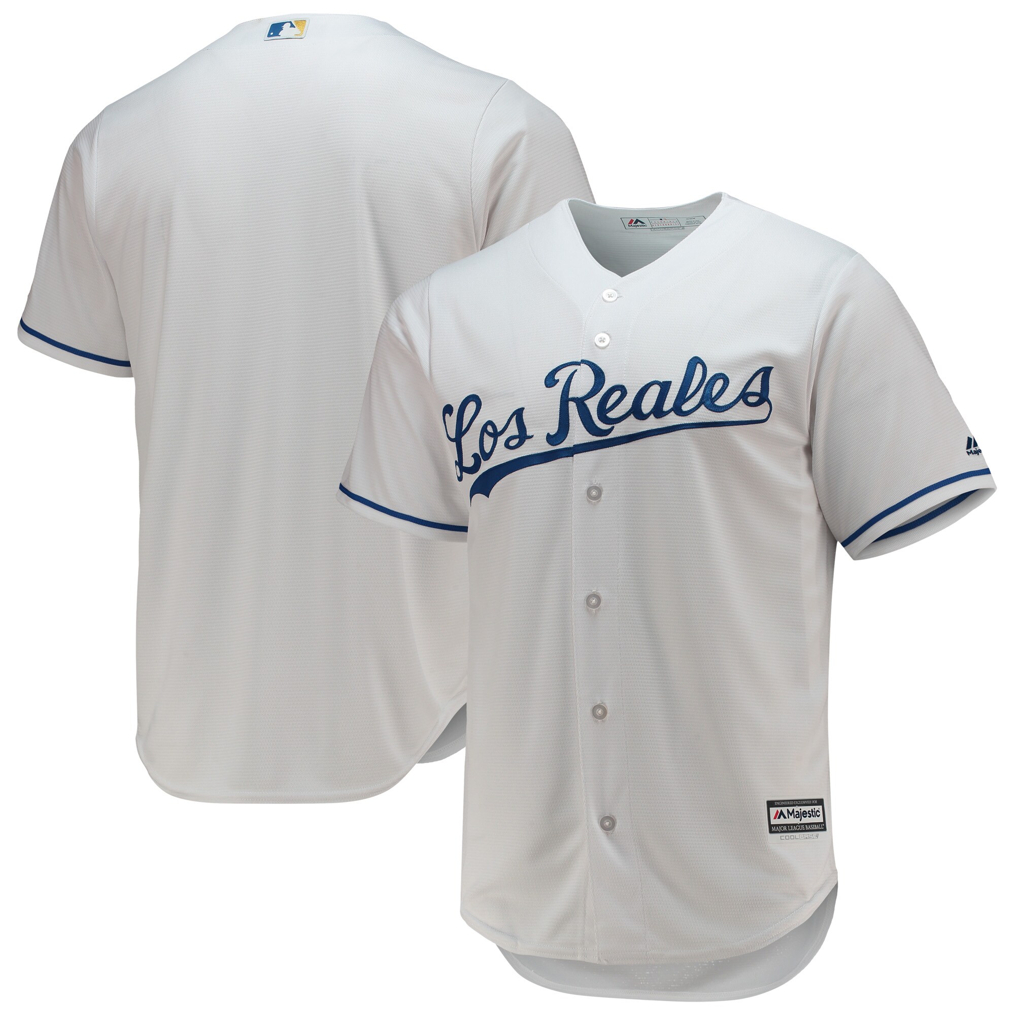 Kansas City Royals Majestic Team Official Jersey - White cheap jerseys for sale - CheapJerseys.Shop